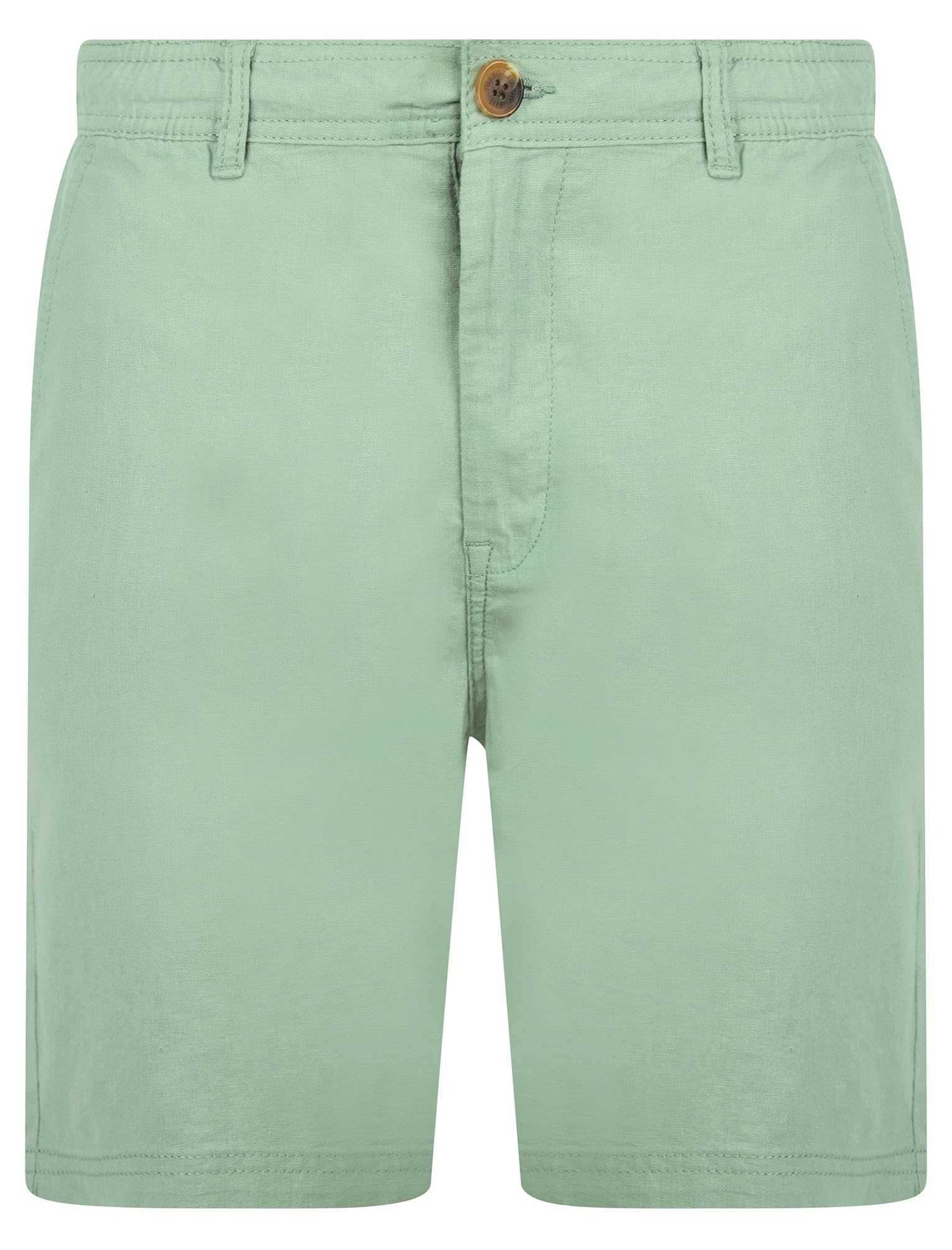 Tokyo Laundry Men's Elastic Tie Waist Linen Cotton Blend Chino Shorts