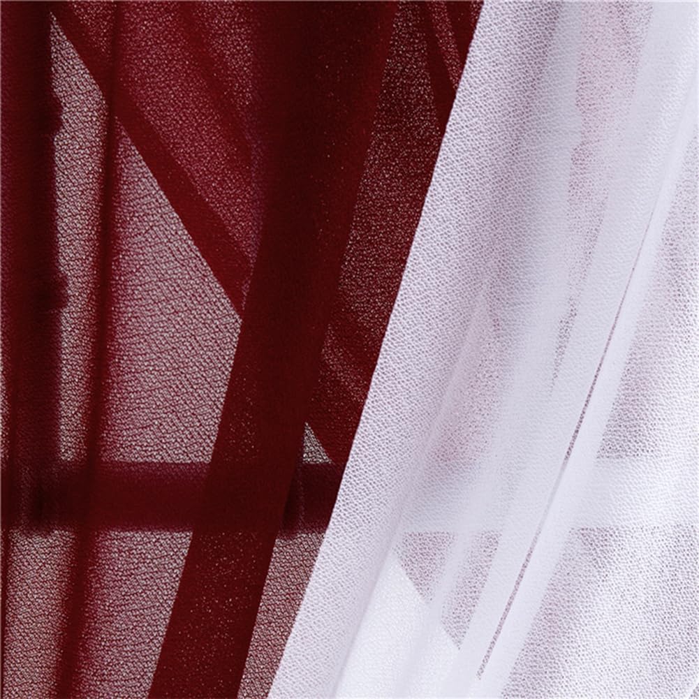 Organza Stuhl Band, 20 × 250cm Tüll Stuhlhussen Stuhl Tüll Stoff Stuhl Dekoband Chiffon Stuhlschärpen Schleifenband Gangschleifen für Hochzeit Party Zeremonie Deko Elfenbein 20 Stück