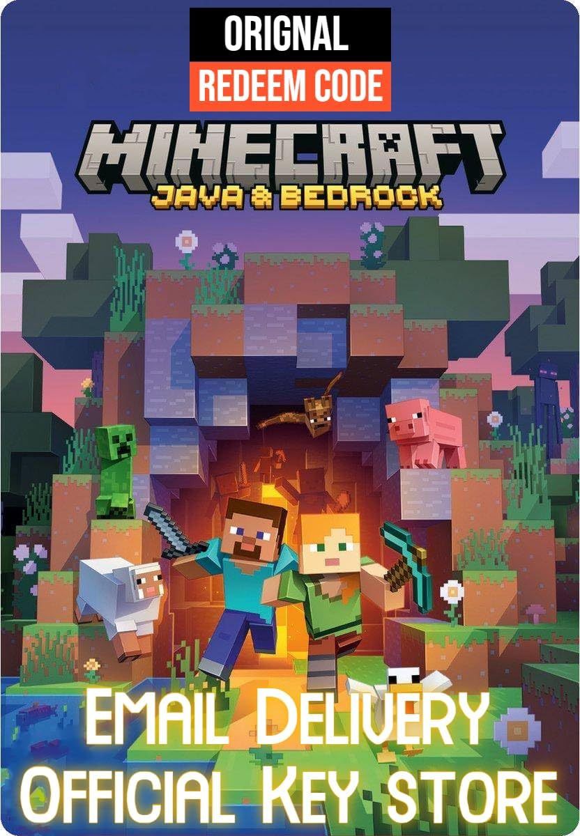 Minecraft Java Edition & Bedrock Edition [ Gift Card Redeem Code Only ...