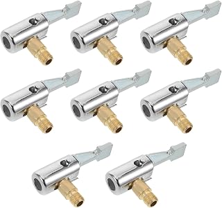 DOITOOL Portable Tire Pump Adapter 8pcs Copper Alloy Quick Connect Chuck