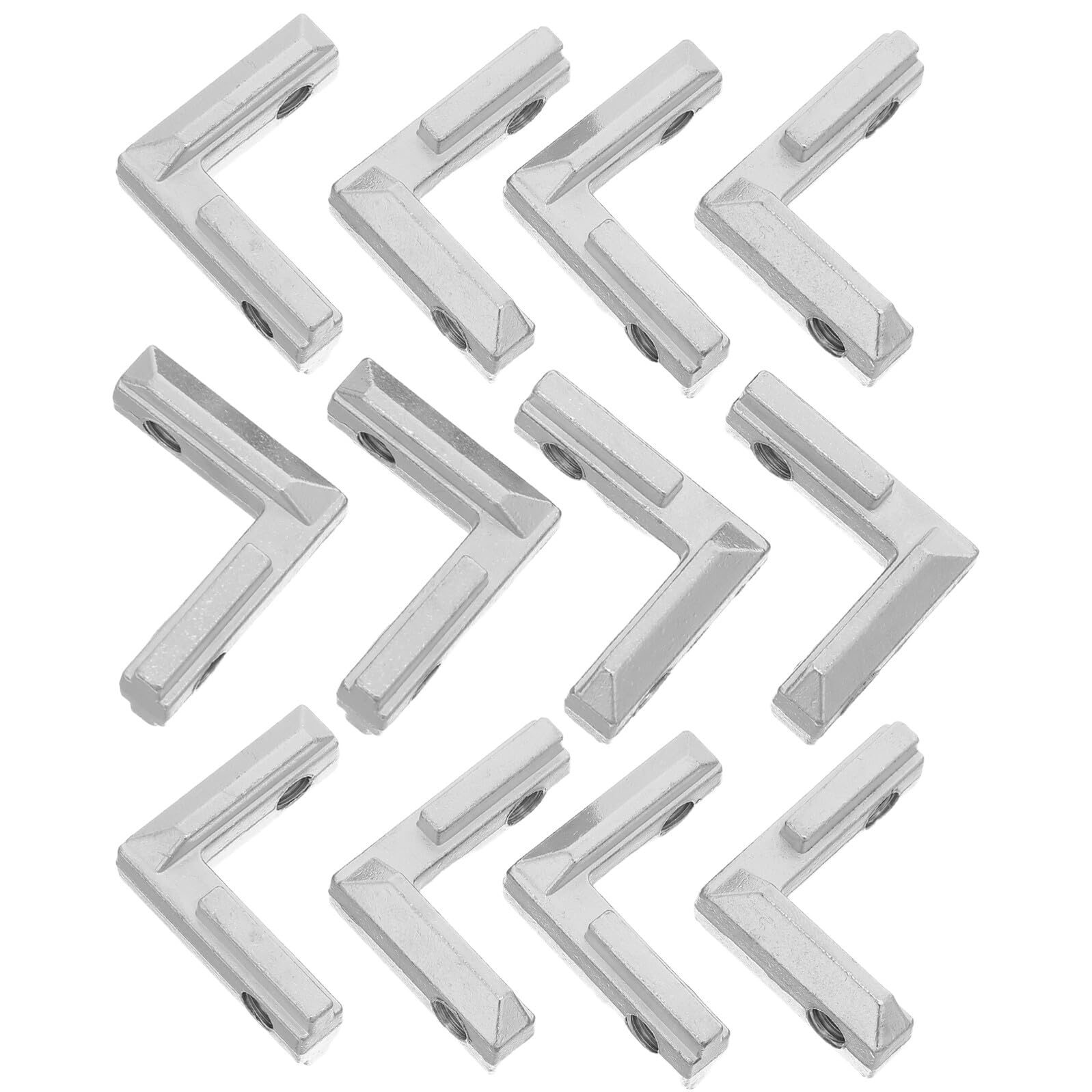 IMIKEYA 20piezas Conector de Ranura de Esquina Incorporado Escuadra de Unión Metálica Fijador de Esquinas para Muebles Soporte de Ángulo Recto para Gabinetes Mesas y Sillas