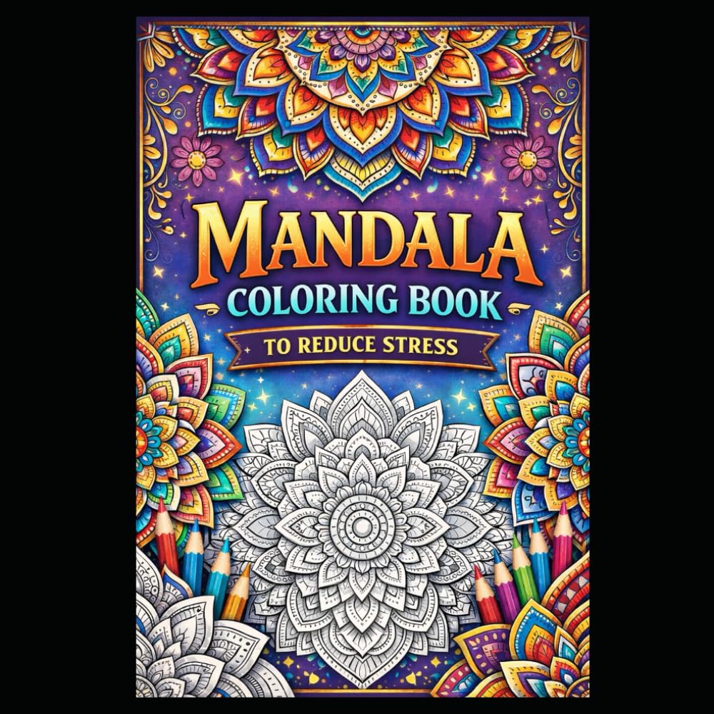 MANDALA COLORING BOOK TO REDUCE STRESS