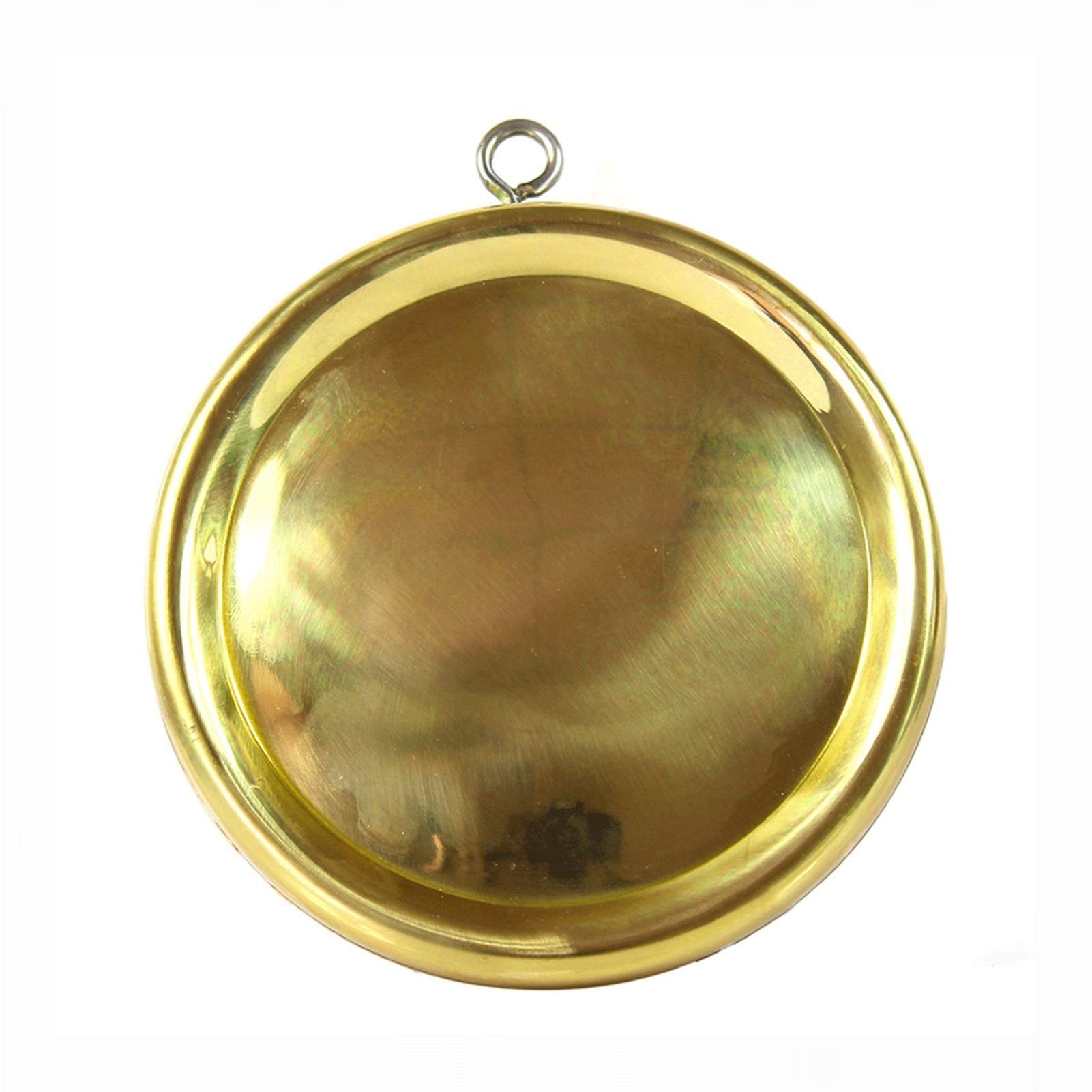 HDBCYUAZ Brass Bagua Feng Shui Mirror Round Convex Home Good Luck Praying Decoration Supplies