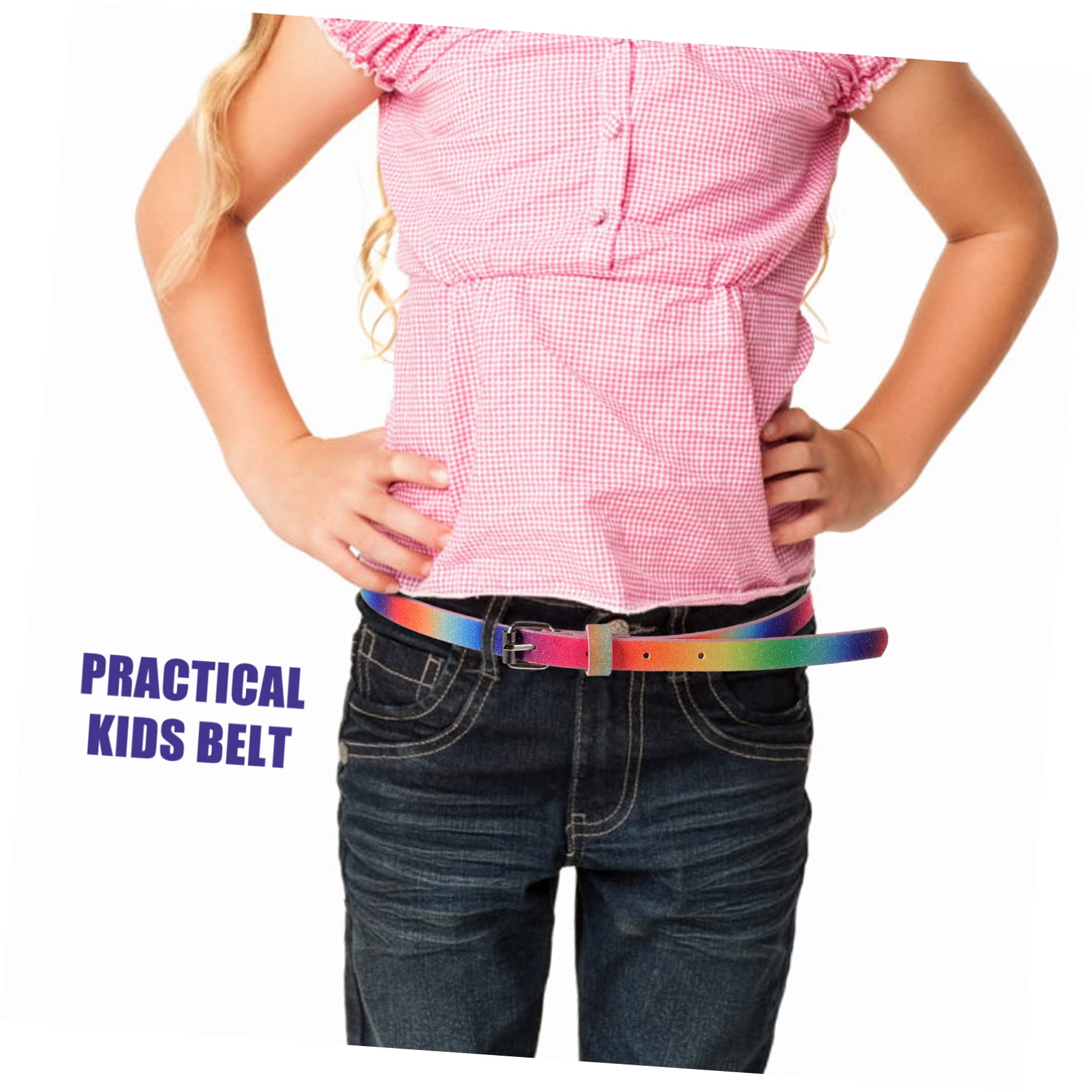 VANZACK Cute Heart Design Boys and Girls Belt 4pcs Girls Boys Jeans Pants Belt Fashion Buckle for Children's Day