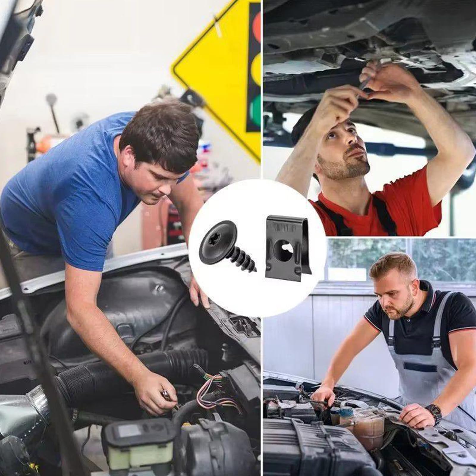 Automotive Screws & Staples - Vehicle U Nut & Clip | Dashboard, Bumper & Interior Metal Fixing Accessories - 4