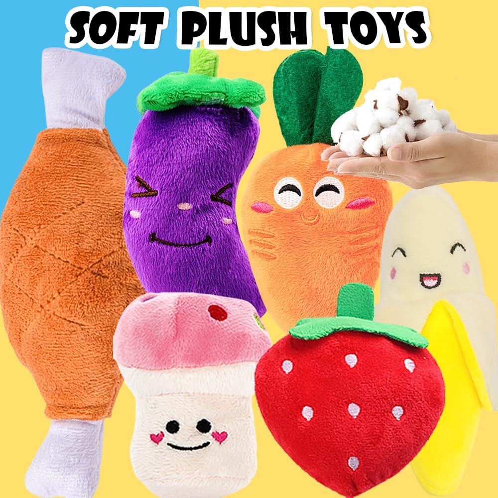 Speedy Panther 6 Pcs Squeaky Dog Toys, Plush Dog Toys, Dog Teddy Toys, Dog Teething Toys, Puppy Chew Toys for Small Medium Dogs 6 71AGKbXSVJL. AC SL1000