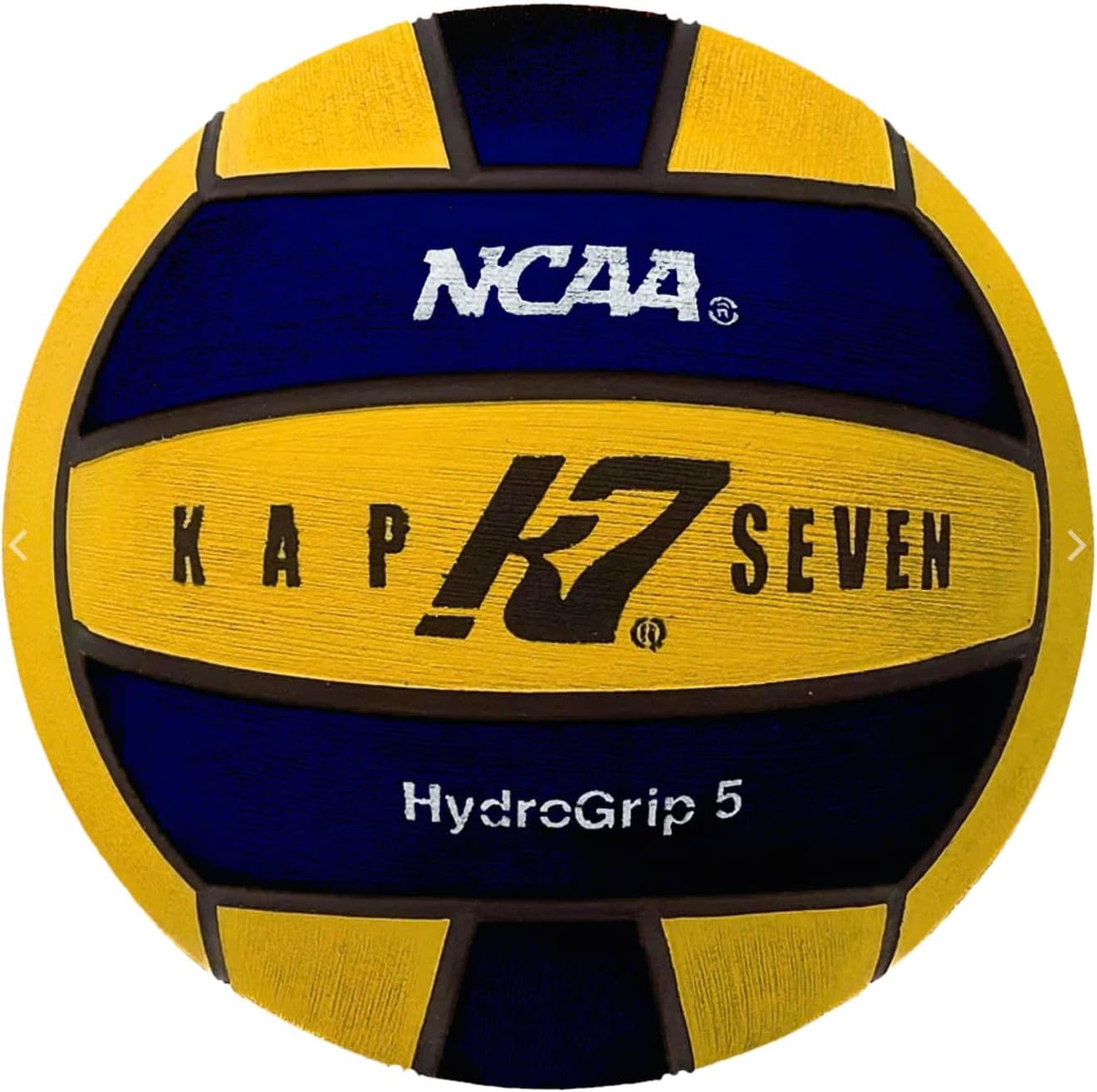 KAP7 Yellow/Navy Size 5 Water Polo Ball