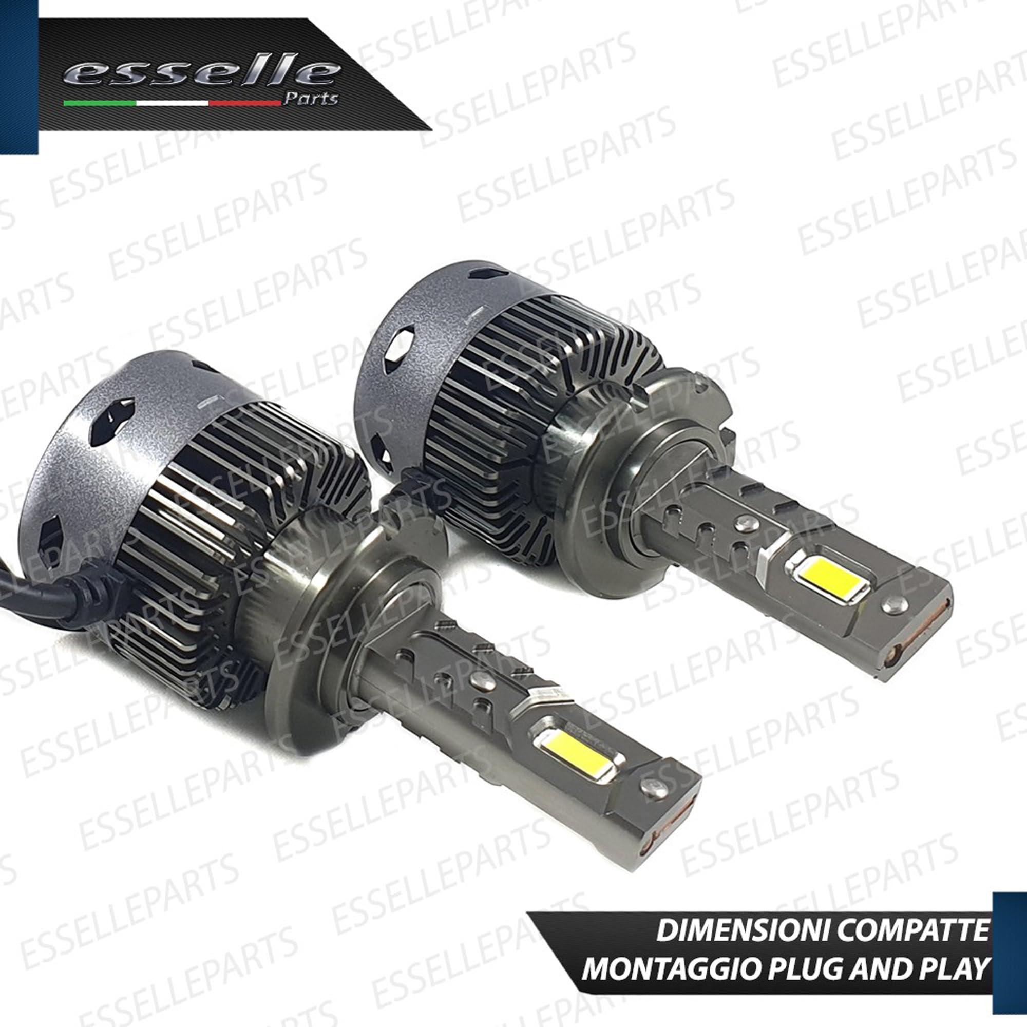 Coppia Lampade D2S LED 12000 Lumen 6000K specifiche per Bmw Serie 5 E39 Fino al 08-2000 – Conversione da Xenon a LED Plug & Play Canbus – Luce Bianco Ghiaccio Ultra Potente – 35W CSP Alta Luminosità