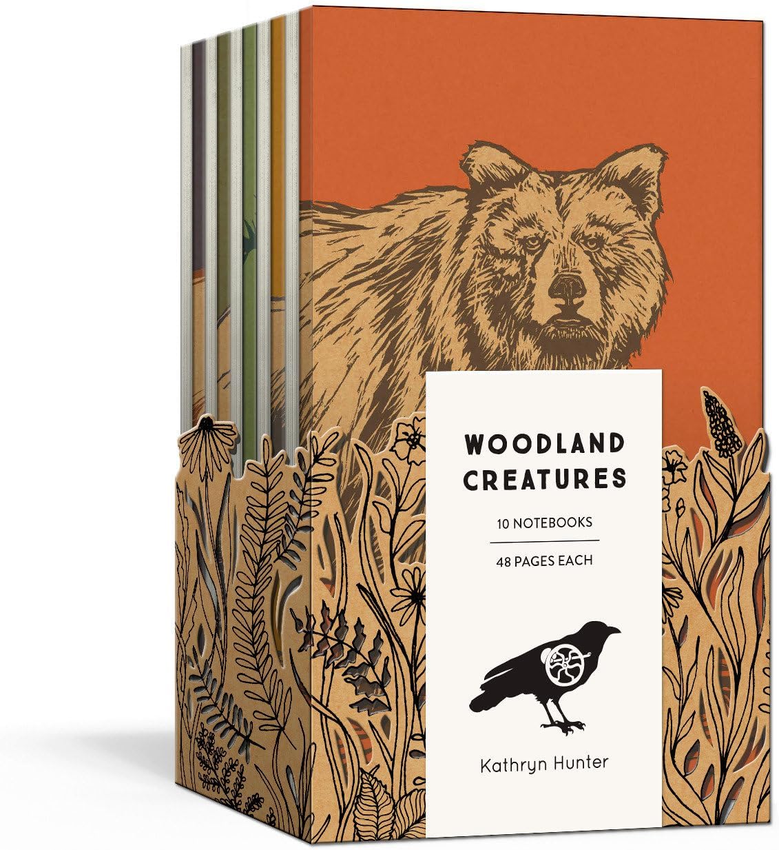 Woodland Creatures: A 10 Notebook Set (Blackbird Letterpress)