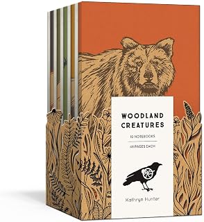 Woodland Creatures: A 10 Notebook Set (Blackbird Letterpress)