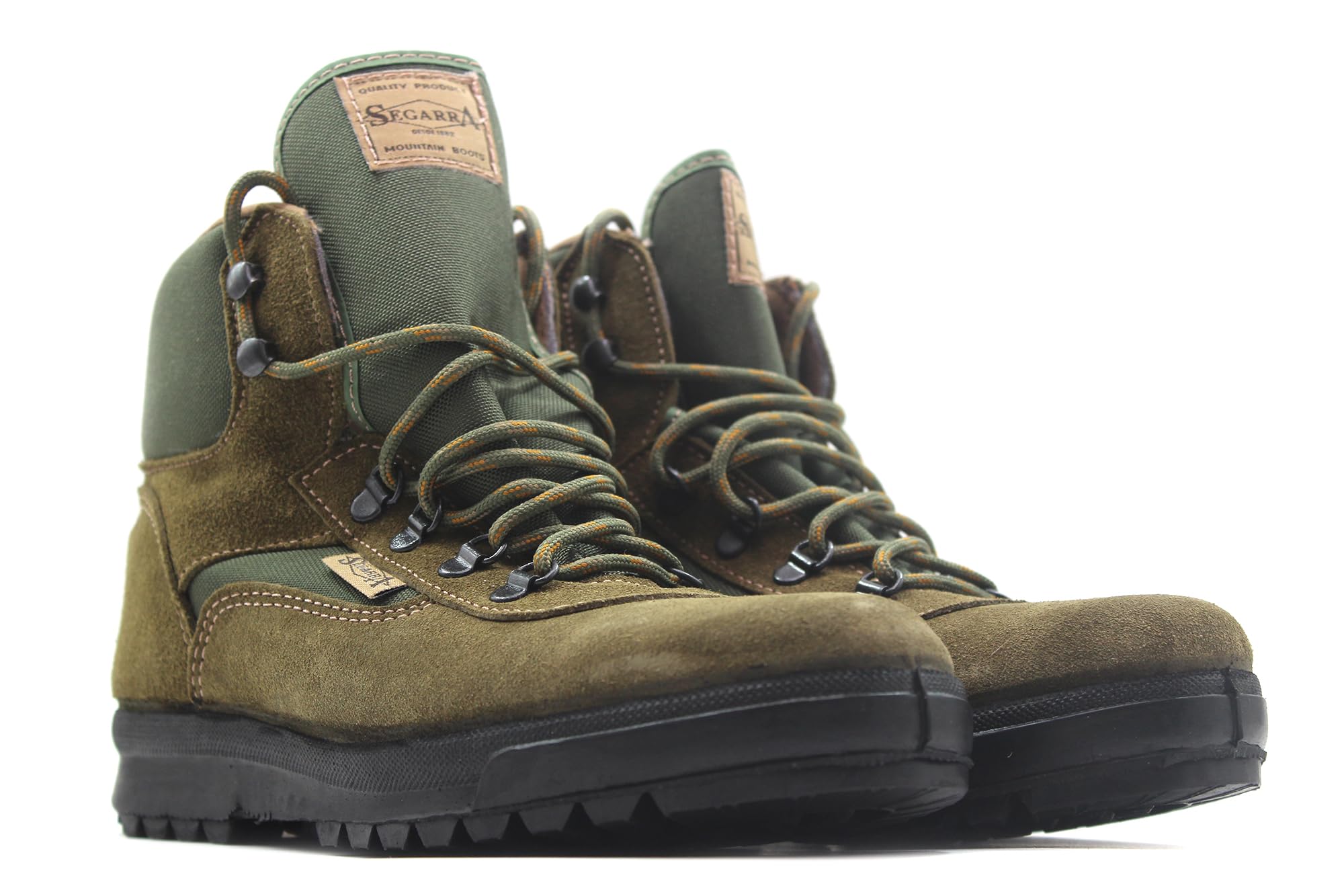 SEGARRA - 3011 Khaki - Bota de trekking, de piel serraje, cordones montañero, suela de goma, para: Hombre
