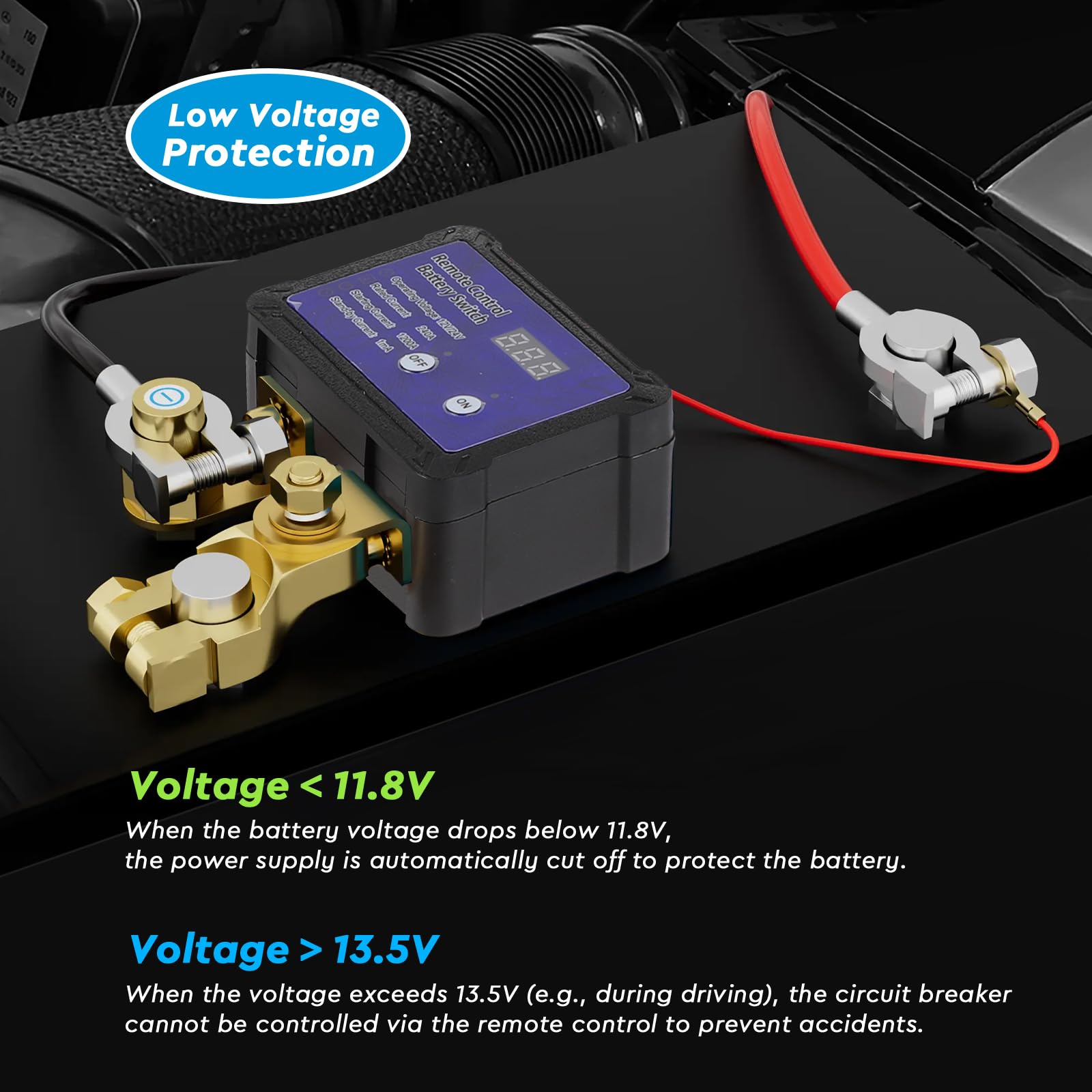 CPROSP Coupe Circuit Batterie 12v avec 2 Télécommandes