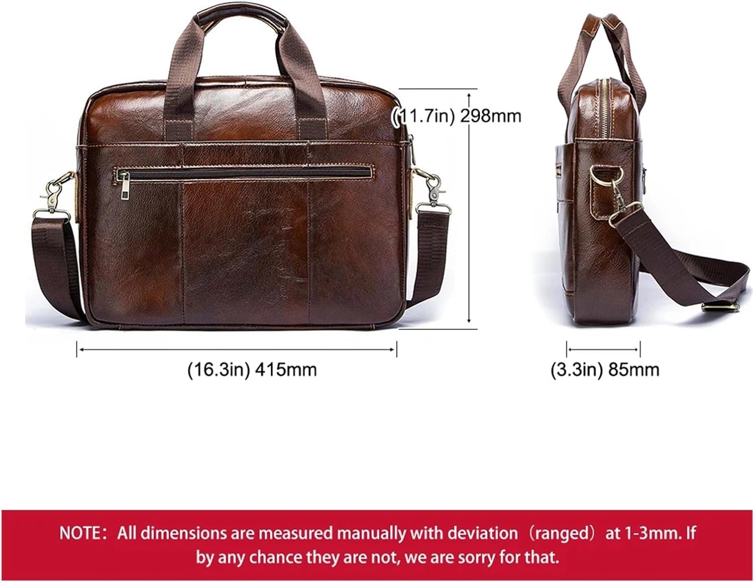 Briefcase Genuine Leahther Men Briefcase Portable Office Handbag For Laptop Bag Business Shoulder Bags