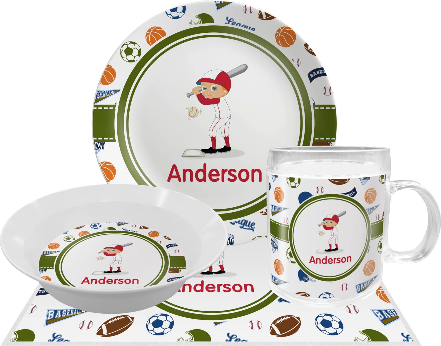 Personalized Sports Melamine Bowl - 12 oz