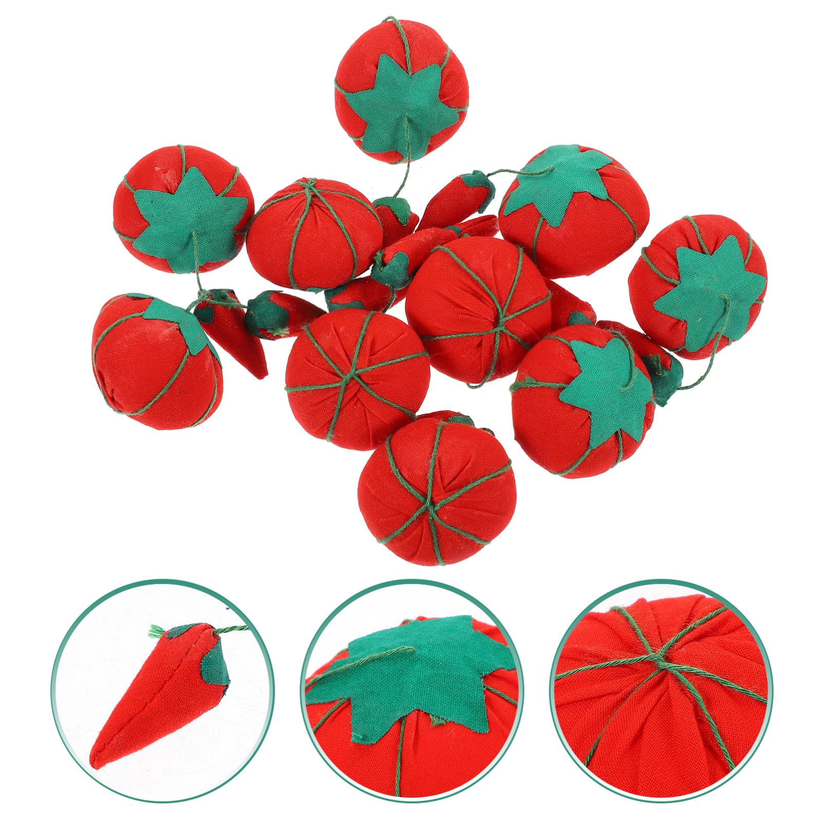 Alipis 50pezzi Puntaspilli Forma di Pomodoro Porta Spilli per Cucito Accessorio Pratico per Lavori Manuali Compatte per Principianti e Professionisti Facile da Trasportare