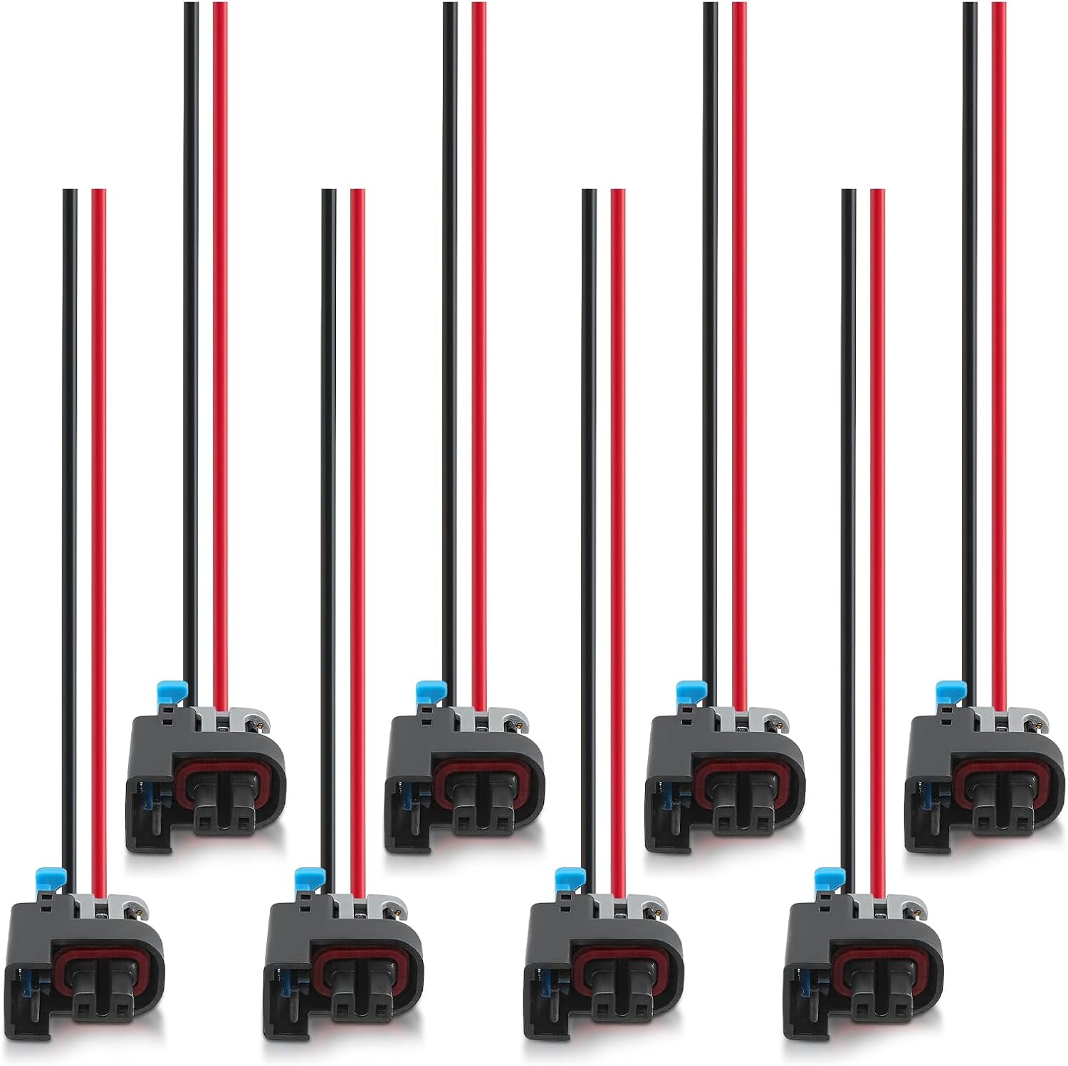 AUTOKAY WPINJ31X8 Fuel Injector Connector Pigtail Plug Fits for Chevy Truck LS, (8 Pack)