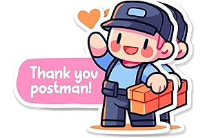 Thank You Mailbox Decals for Postmen and Mail Carriers