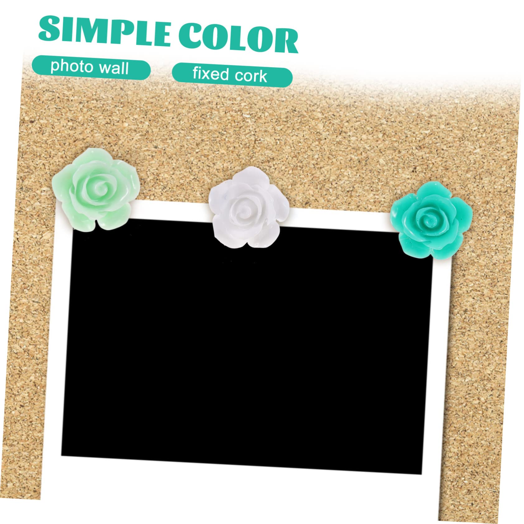 EXCEART 4 Set Di Puntine Luminose Di Delicate Push Flower - Puntine Da Disegno Resistenti Per Ufficio E Scuola 30 Pezzi*4