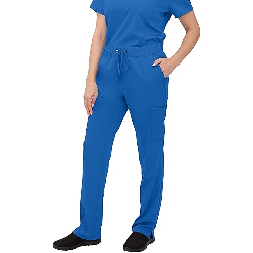 SOULFUL SCRUBS for Women 6 Pocket, Cargo Pant - Stylish Medical Scrub Pant with Midrise Fit for Woman 3500 Caroline