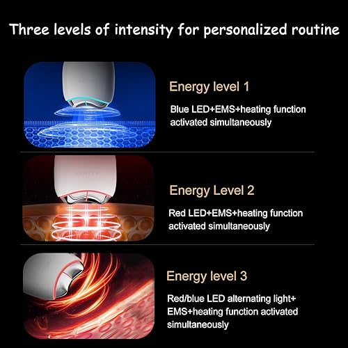 Miniatura 2 de AVORLA Herramienta facial LED Gua Sha con calor y microcorriente, dispositivo de tonificación de la piel, terapia de luz de la piel