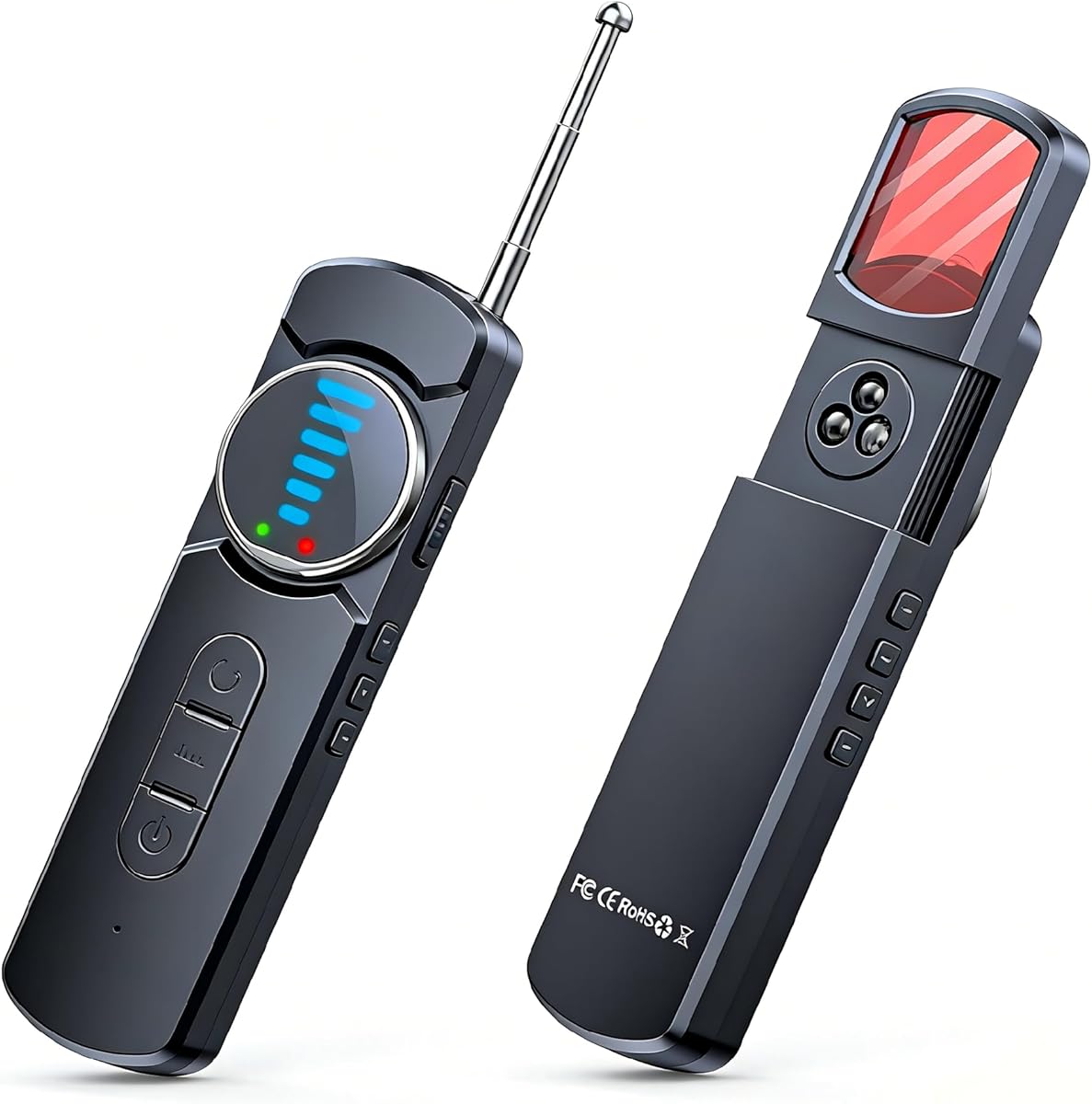 AI Hidden Camera Detector for Hotels, GPS Tracker & Bug Finder, Portable RF Signal Scanner with Multi Sensitivity Modes, Rechargeable Anti-Spy Device for Travel, Home, Office & Car