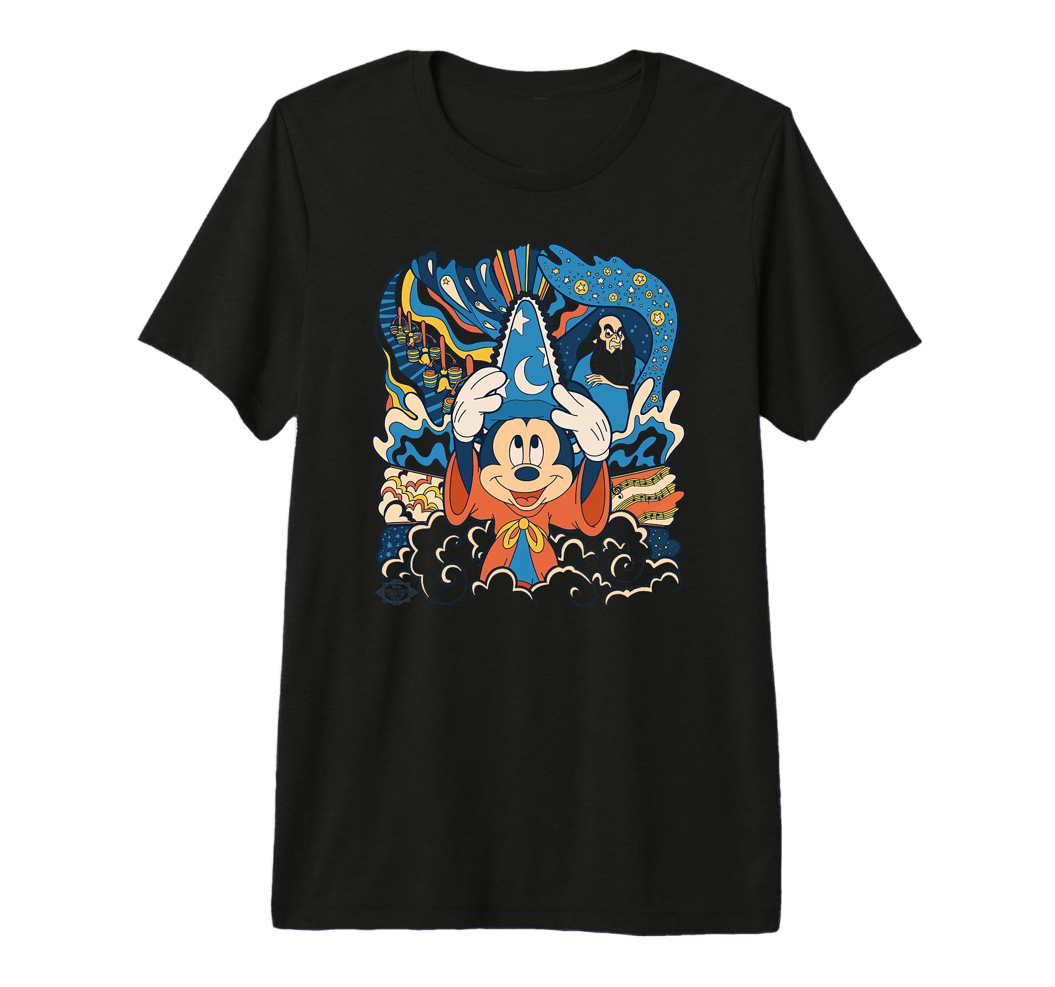 Fantasia Mickey Mouse Sorcerer’s Apprentice Retro Premium Tri-Blend T-Shirt