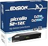 Edision PICCOLLO S2T2C Combo Receiver H.265HEVC DVB-S2, DVB-T2, DVB-C, CI Full HD USB Black, Universal Remote Control 2 in 1