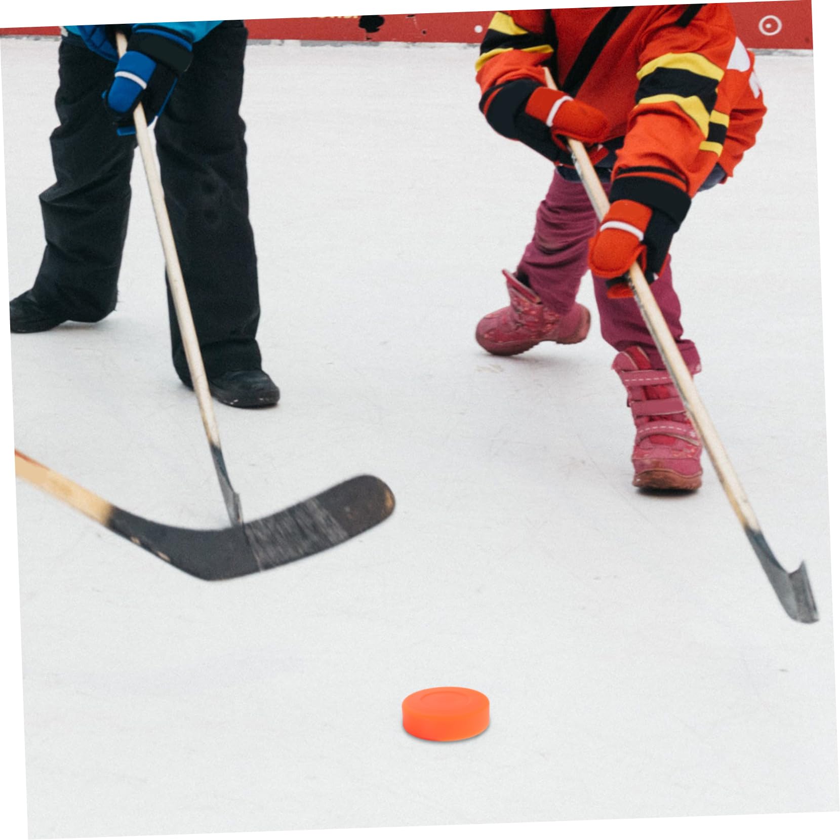 4 Stück PVC Eishockey Pucks mit Hoher Dichte und Niedrigem Reibungswiderstand Leichtes Hockeyzubehör für Training und Wettkampf dem EIS