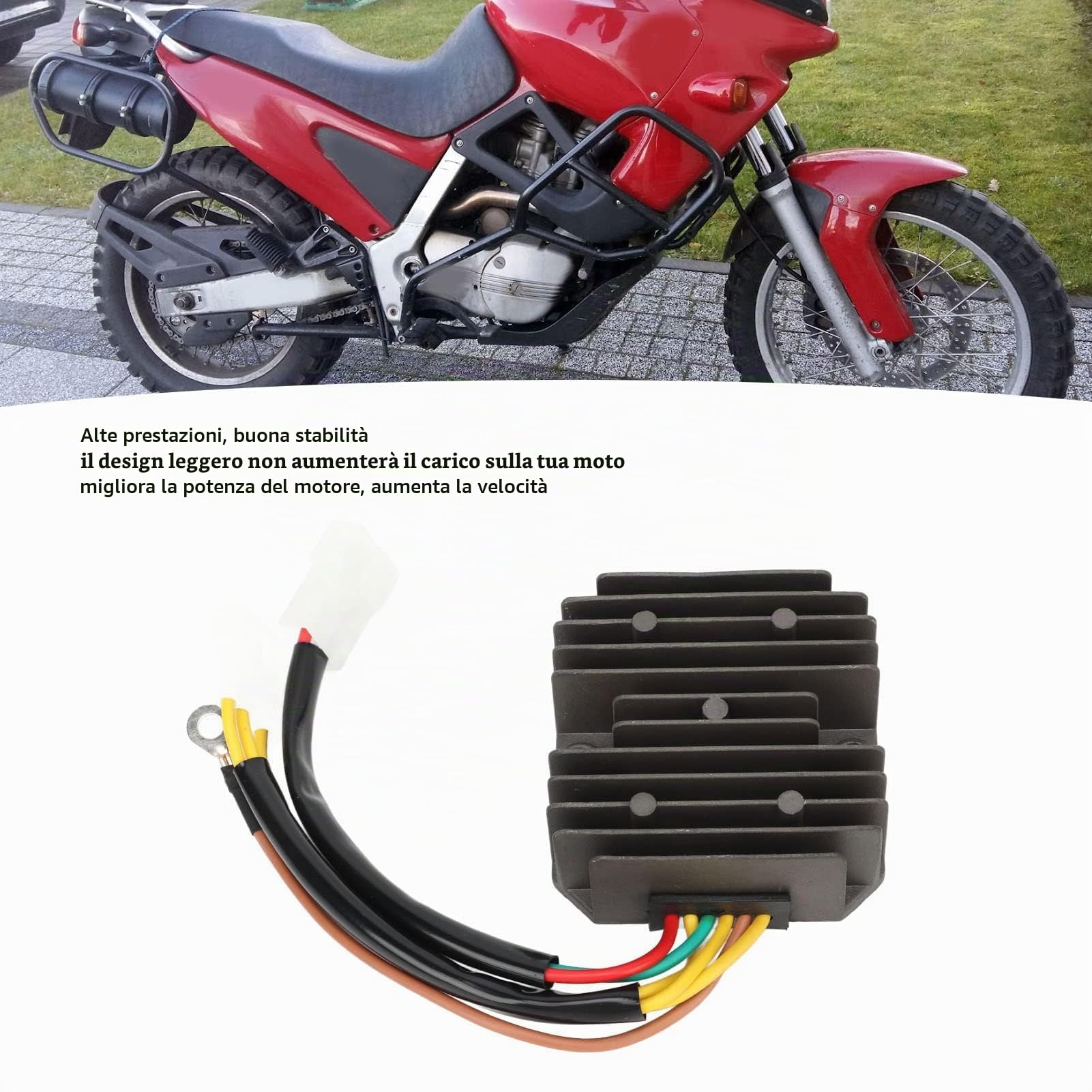 Raddrizzatore Regolatore di Tensione per F650 1993‑1998, Regolatore di Tensione Elettrica 12V per Moto
