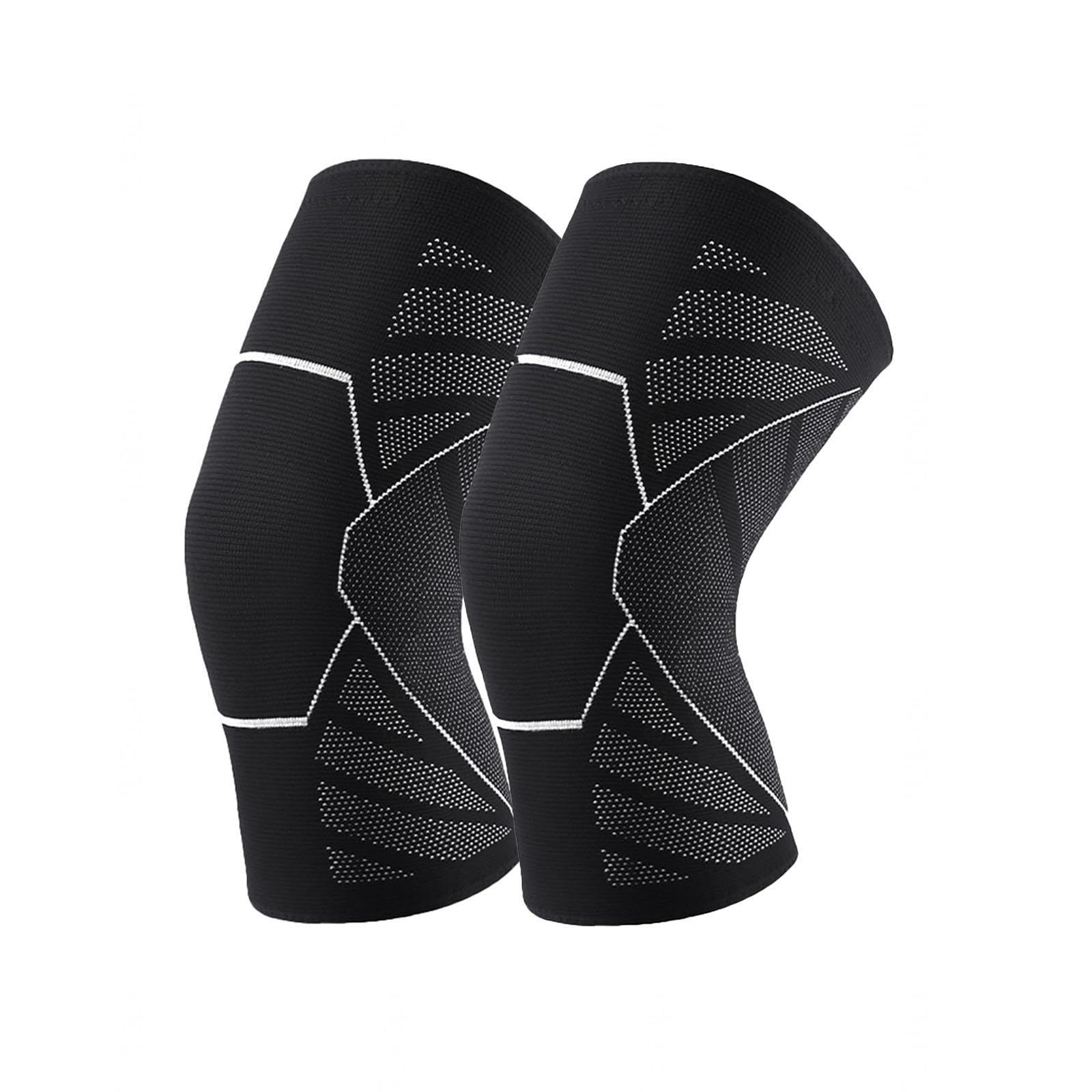 Kniebandage für Damen und Herren, 2er-Pack Kniebandage Gegen Knieschmerzen, Kniebandage, Kompressionsmanschette, Knieschoner Zum Laufen, Gewichtheben, Wandern,C-L