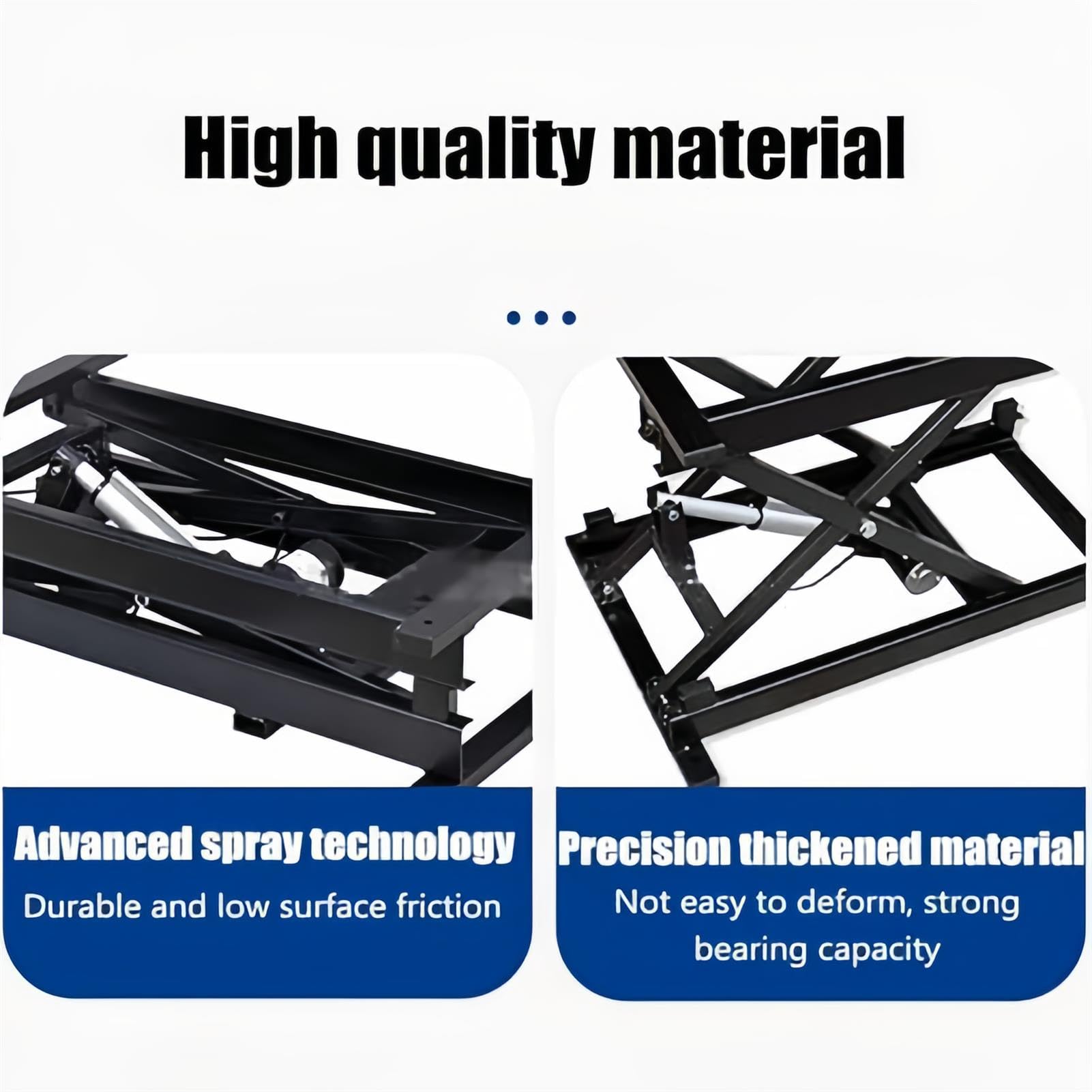 Hydrauliczny stolik nożycowy, stolik kawowy z regulacją wysokości, wielofunkcyjna rama ze stali żelaznej do użytku domowego i biura