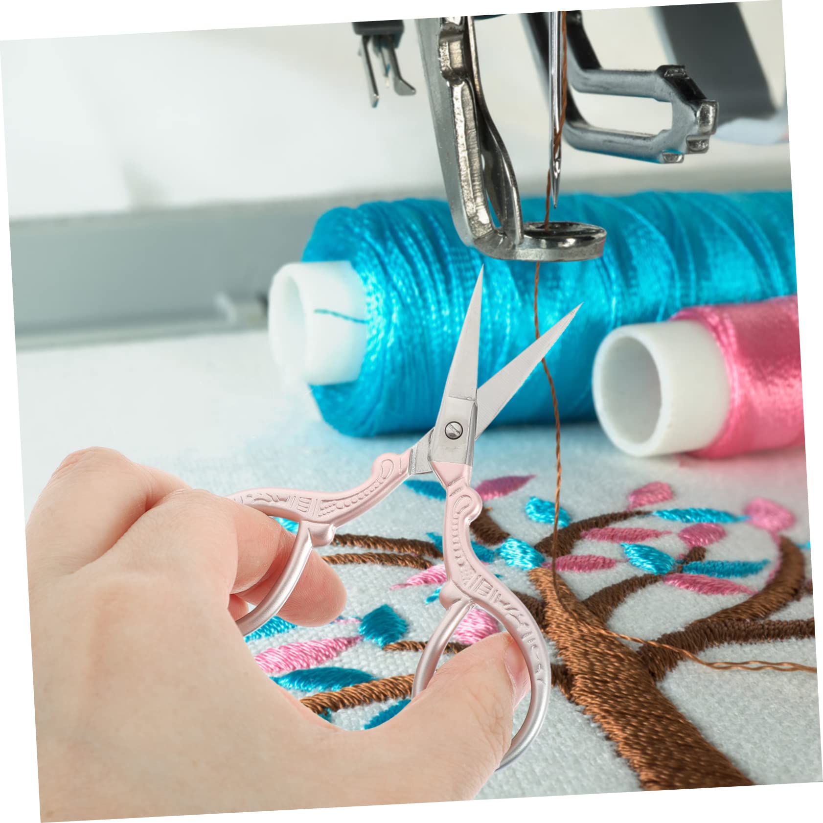 Lurrose 5pièces Ciseaux De Couture Portables Avec Ciseaux à Dégradé Pour Broderie Travaux Manuels Et Pour Petits Travaux De Couture Et Artisanat