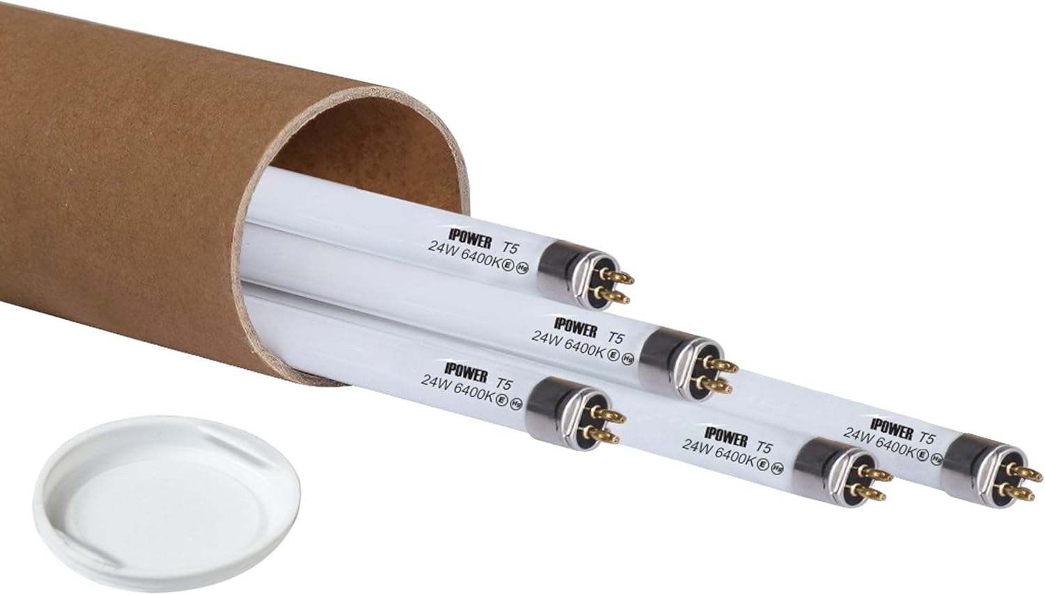 iPower GLBULBT5L2K6400X5 2FT 22.2IN 24W T5 Fluorescent High