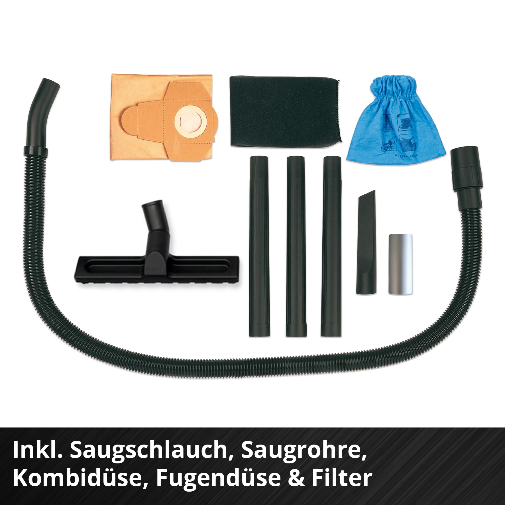 Einhell TC-VC 2045 S Nass-Trockensauger 900 W 180 mbar 20 L Edelstahlbehälter