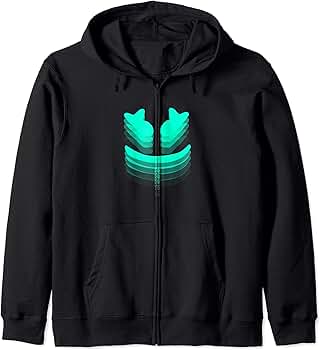 【rizotto】 新品 Marshmallow zip hoodie Amazon.com: Turquoise 3D Happy Marshmallow Face Zip Hoodie