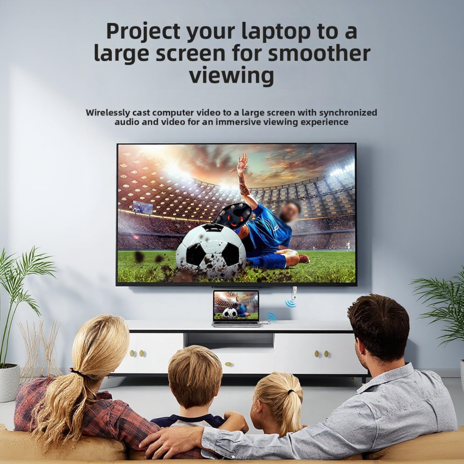 Bezprzewodowy nadajnik i odbiornik, 1080p Full HD, transmisja 50 m, 2,4 GHz 5,8 GHz, nie wymaga sterowników, do laptopa, aparatu, pudełka, czarny lub biały (czarny)
