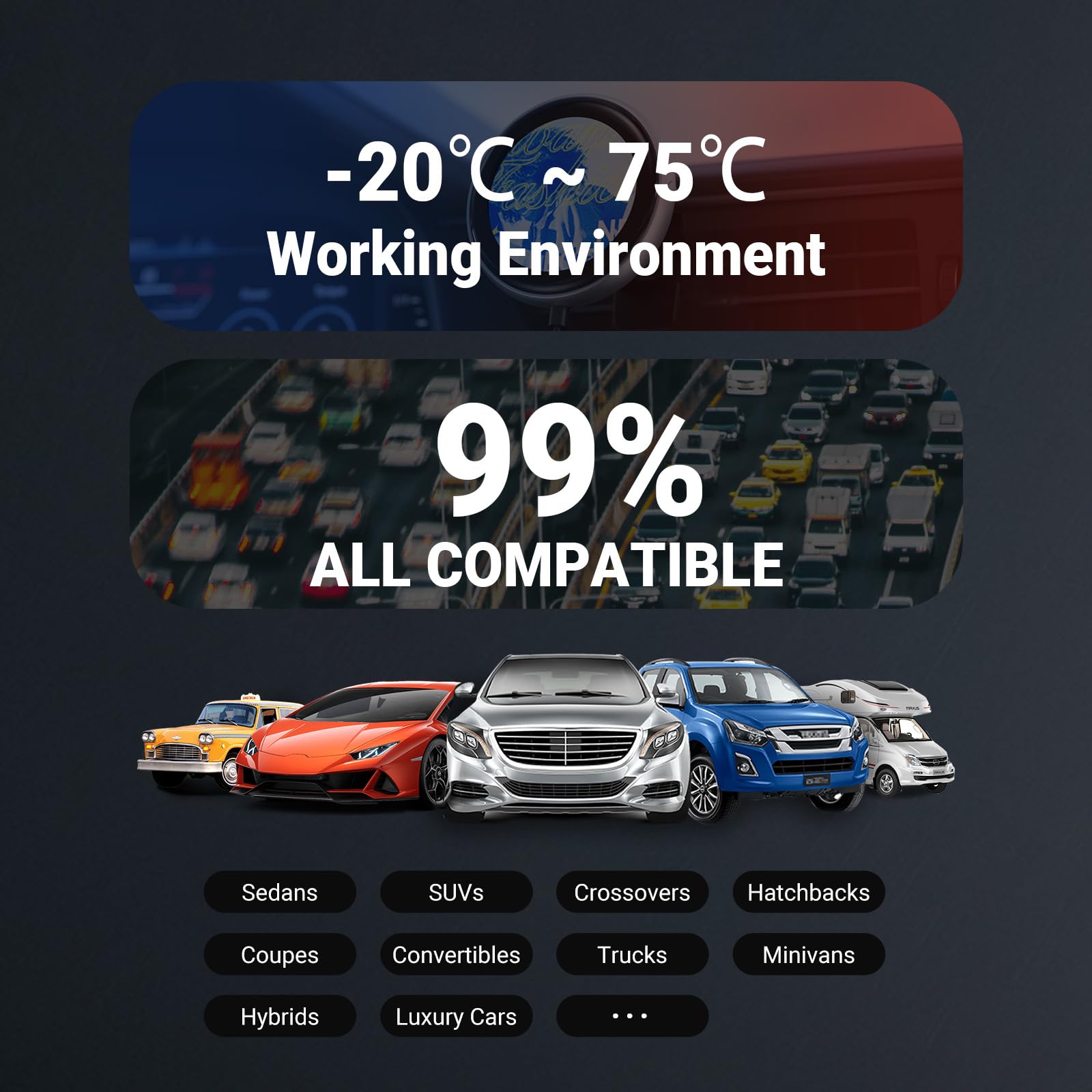 OTTOCAST Adattatore Carplay Wireless Clip, Dongle Wireless CarPlay Plug & Play con Display Elettronico può Mostrare Orologio Immagini Copertina di Album Musicali Compatibile con Auto con Wired CarPlay