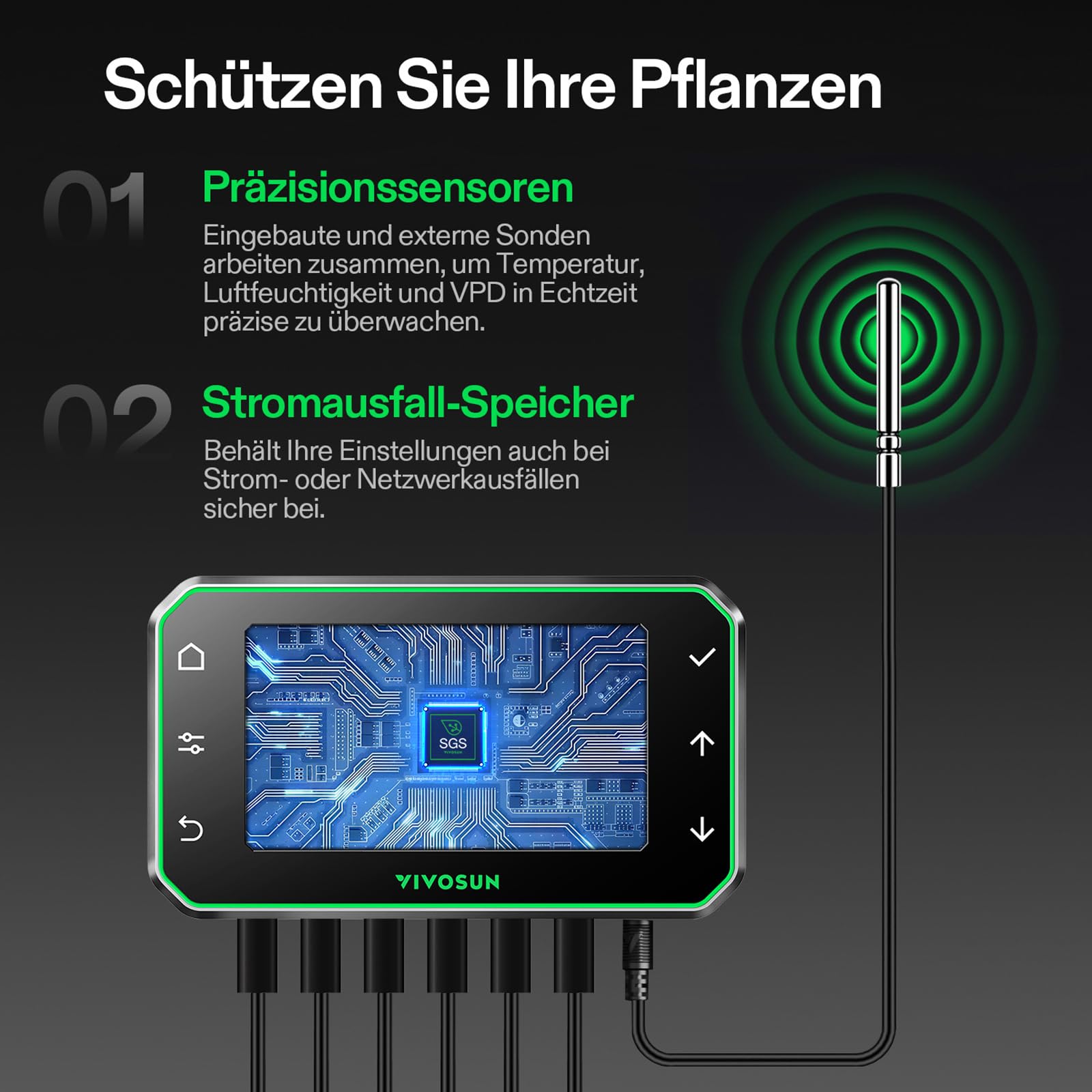 VIVOSUN Smart Rohrventilator 150mm AeroZesh G6 Abluftset 660m³/h mit GrowHub E42A+, Temperatur- und Feuchtigkeitsregler, WiFi/App-Fernsteuerung, Aktivkohlefilter und Schlauch für Growzelt Hydroponik