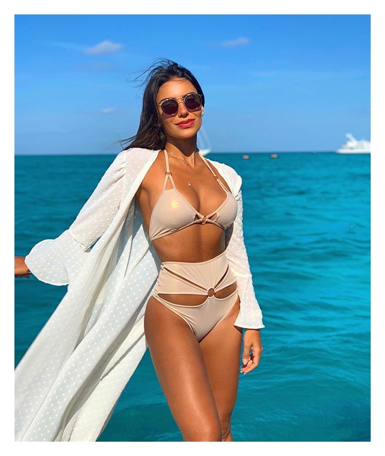 Vestido Playa Mujer Vestido de playa Long Beach Cover up Mujer Traje de baño Bikini Túnica Bata larga Ropa de playa Traje