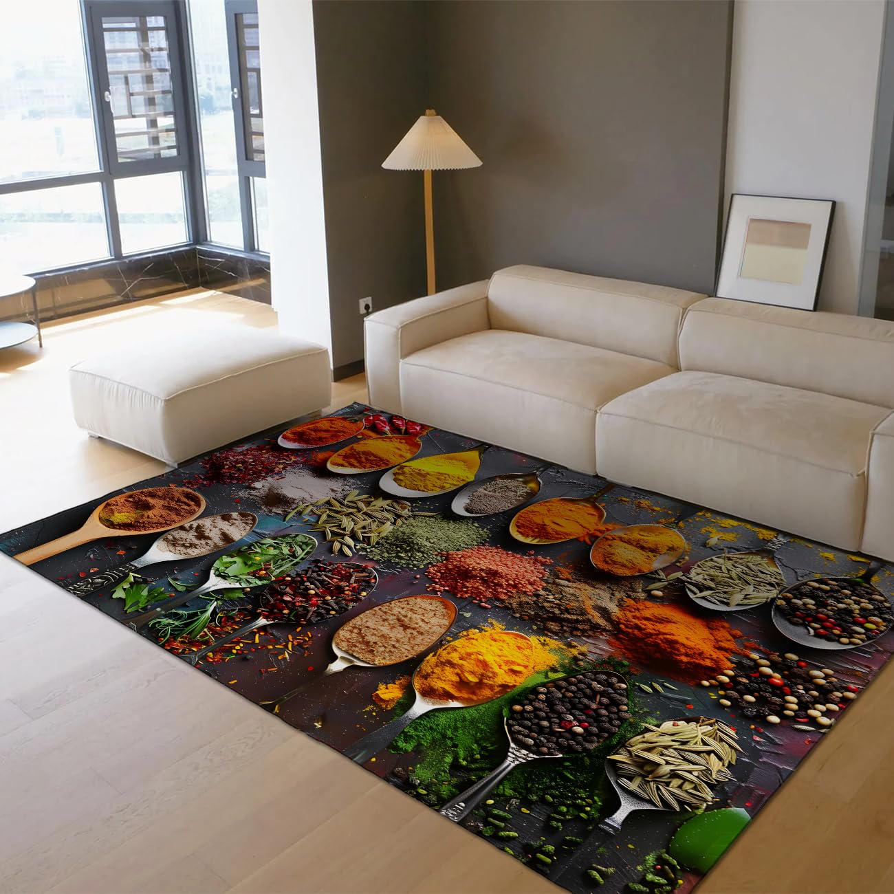 Moquette antidérapante et lavable 180x240cm pour protéger le sol de la cuisine