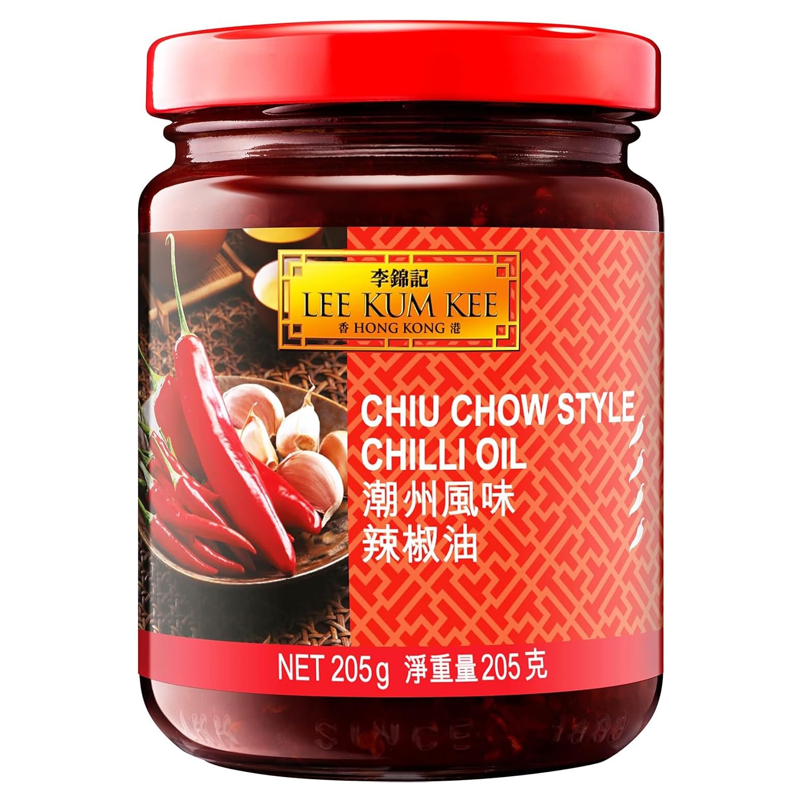 Lee Kum Kee Chiu Chow Chili Oil, 7.2-Ounce Jars (Pack of 4)