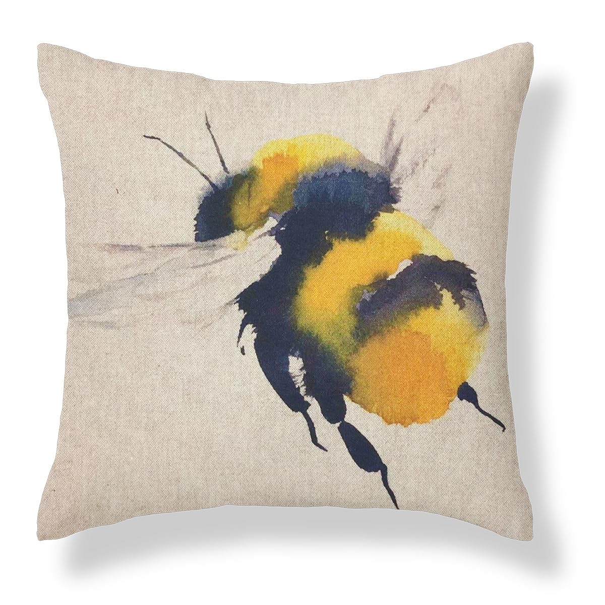Harrison Cropper Country Animal Print Cushion Cover Stags Hare Cow Pig Pheasant Duck (Queen Bee, 16")