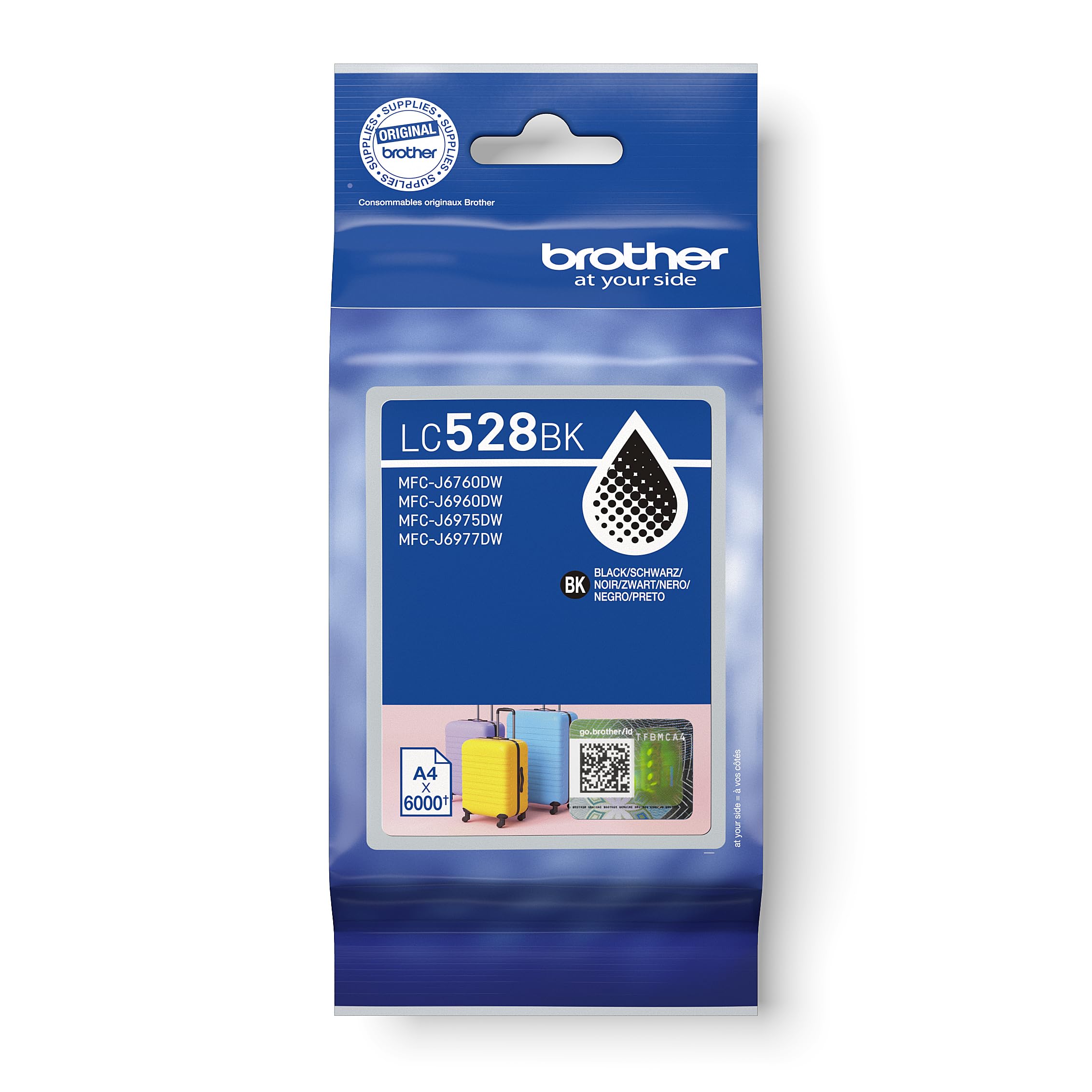 Brother LC528BK Cartouche d'encre 1 pièce(s) Original Noir