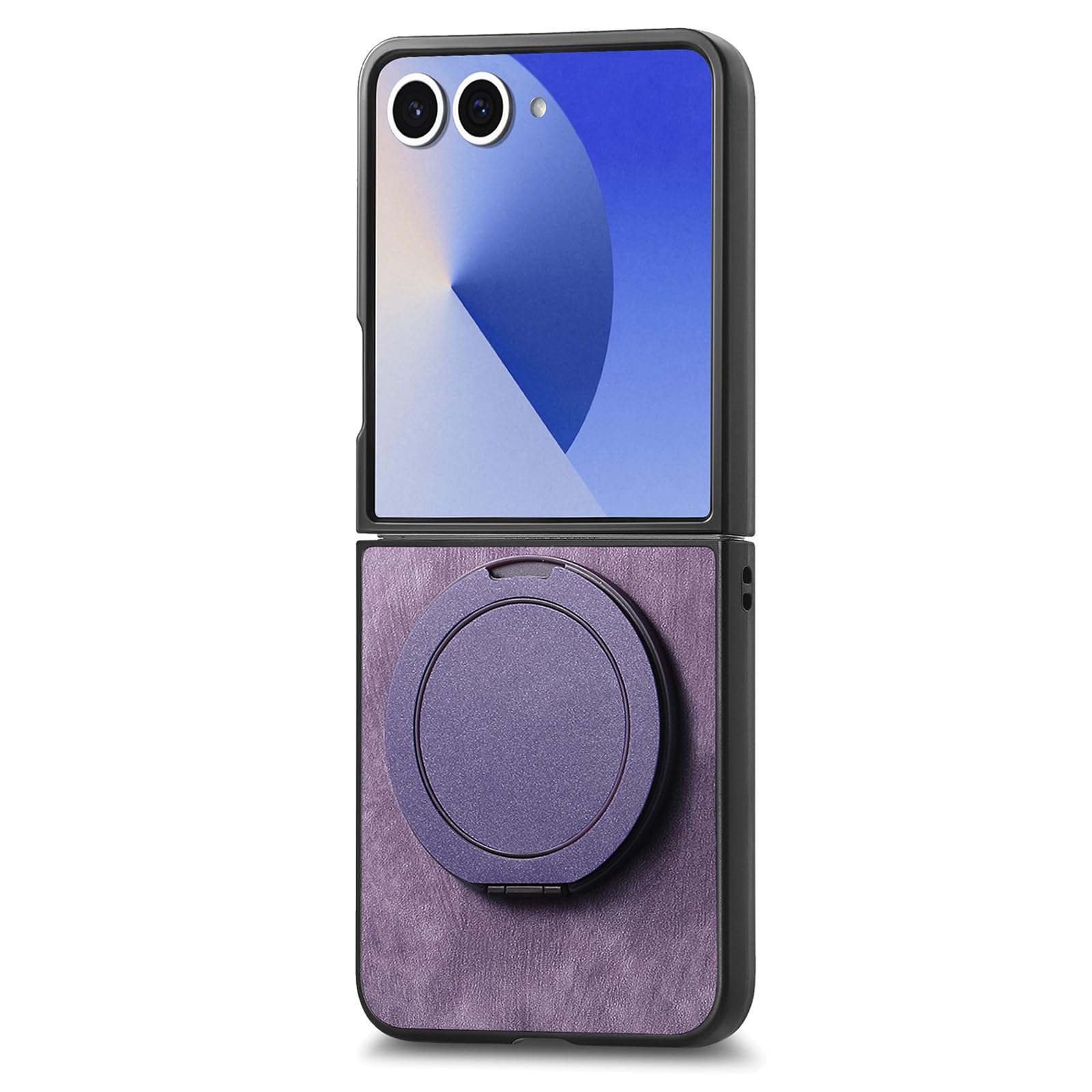Magnetica Custodia per Samsung Galaxy Z Flip 8, Rotabile Anello Supporto