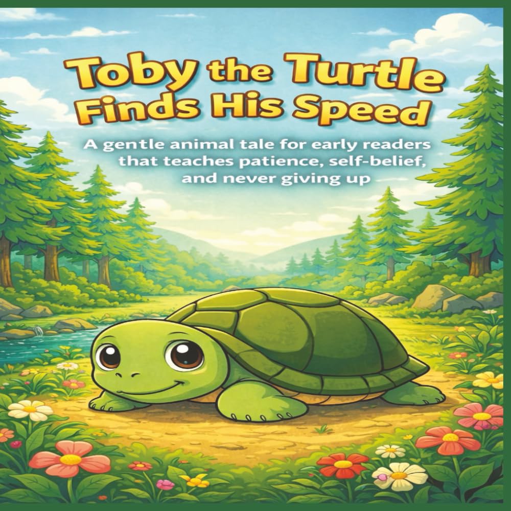 Toby the Turtle Finds His Speed: A gentle animal tale for early readers that teaches patience, self-belief, and never giving up.