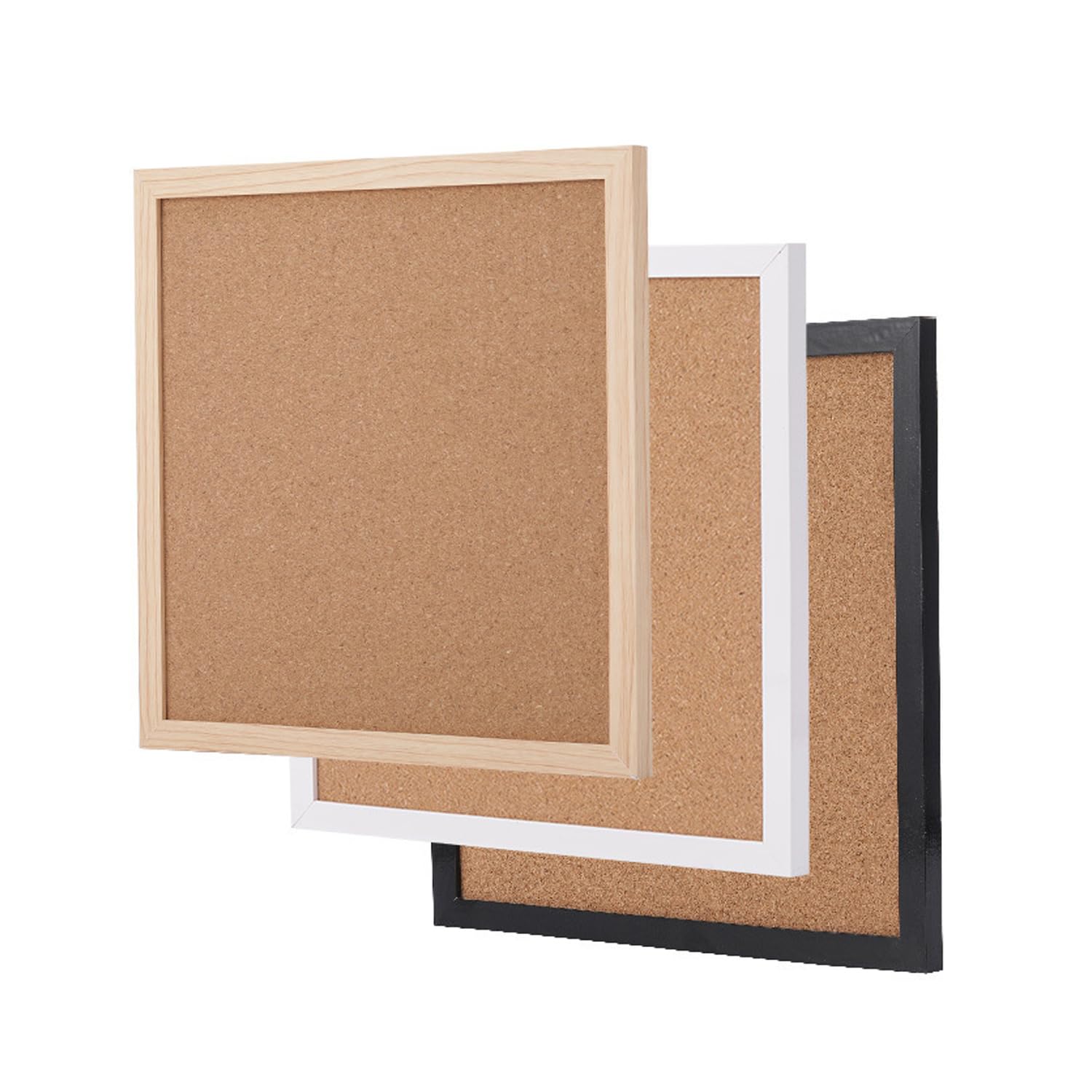 Tablice korkowe, 2 szt. tablic korkowych w drewnianej ramie(Wood)