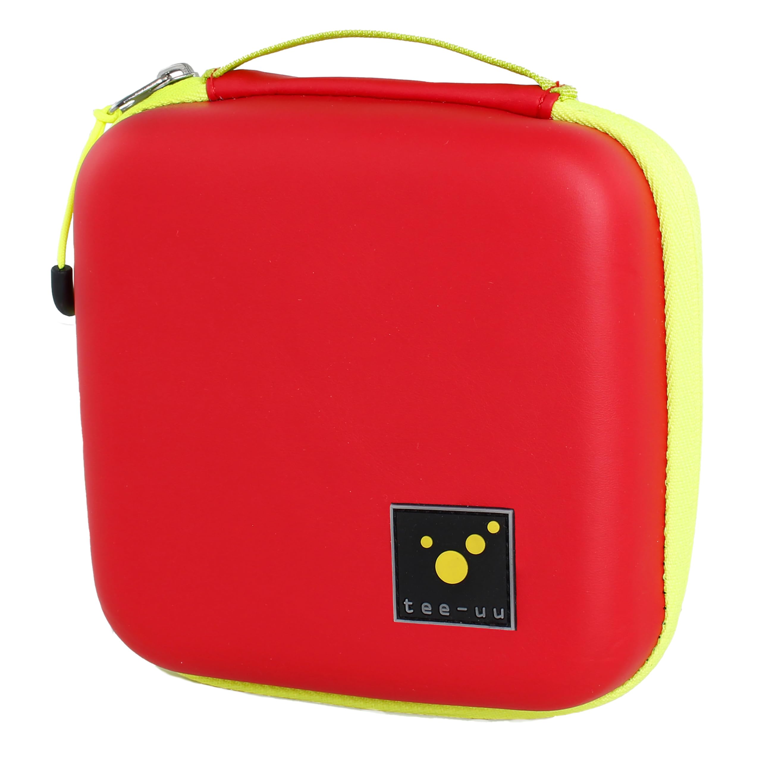 tee-uu AMPUSAFE XL | 16 x 5,5 x 16 cm | 42 elastyczne szlufki w dwóch rozmiarach, czerwony, ampullarium