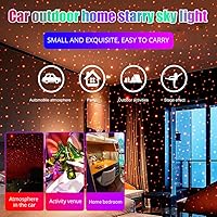 Vista 2 de HONLEEX - Proyector USB de luz nocturna para techo, LED, compacto, rojo, paquete de 1