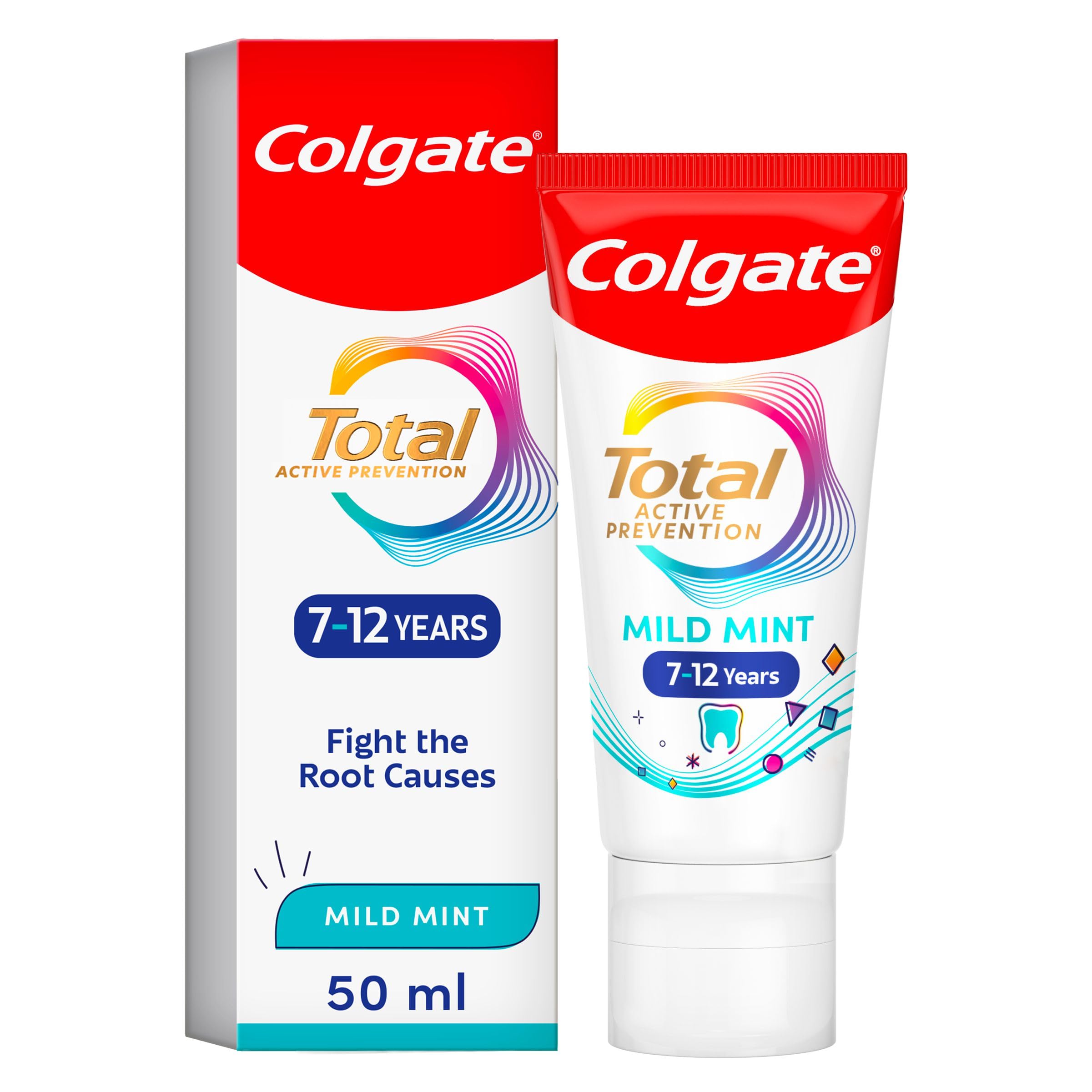 Colgate Total Active Prevention Kids 7-12 Years Mild Mint Toothpaste 50Ml