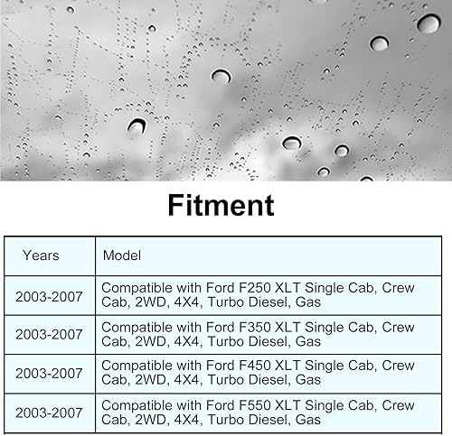 Miniatura 5 de FZJDSD Funda de asiento de cuero de repuesto para parte inferior del lado del conductor, color gris, compatible con Ford F250 F350 F450 F550 Lariat